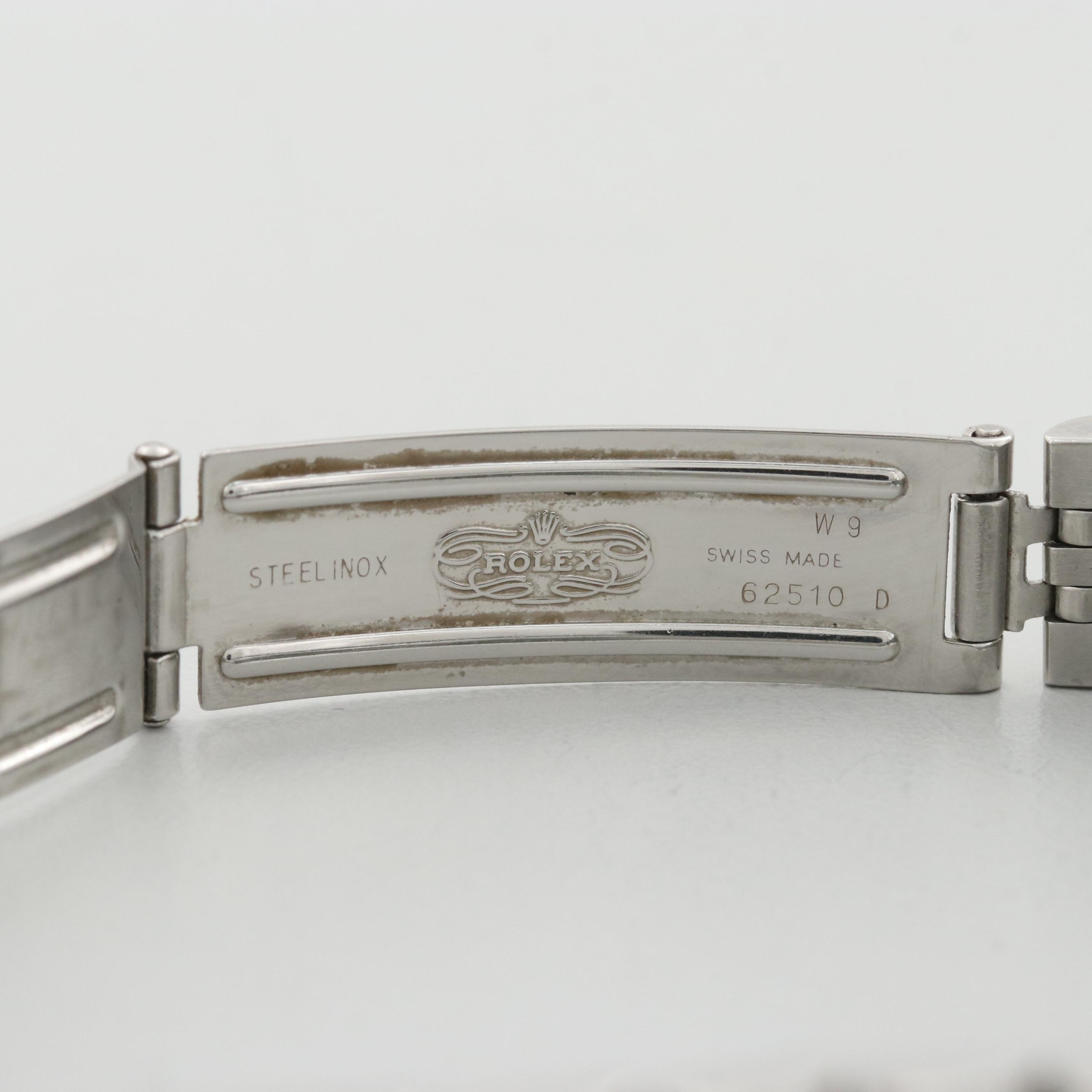 Rolex Stainless Steel and 18K White Gold Watch With Diamond Bezel, 1995