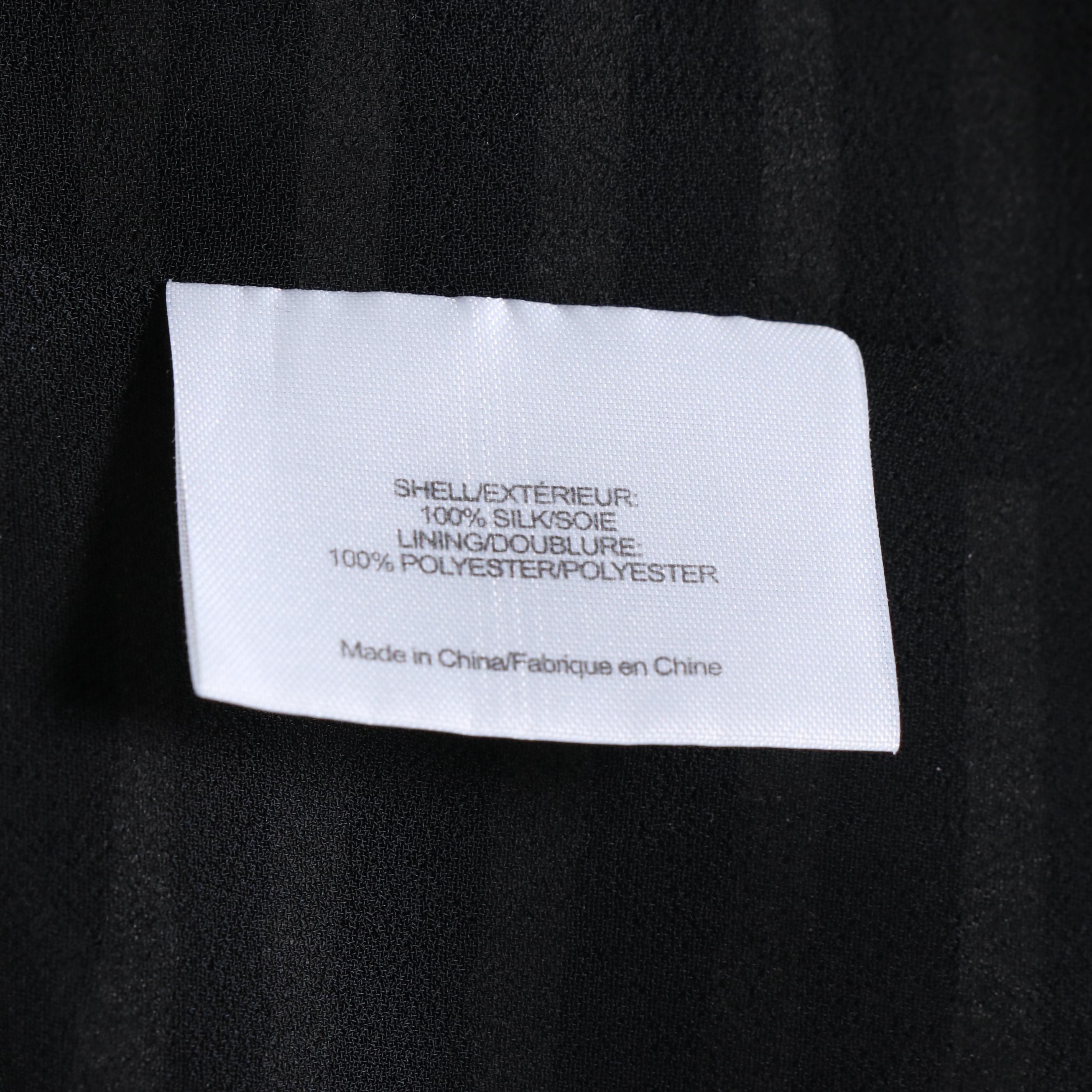 Tory Burch Black and Ivory Striped Silk Chiffon Blouse