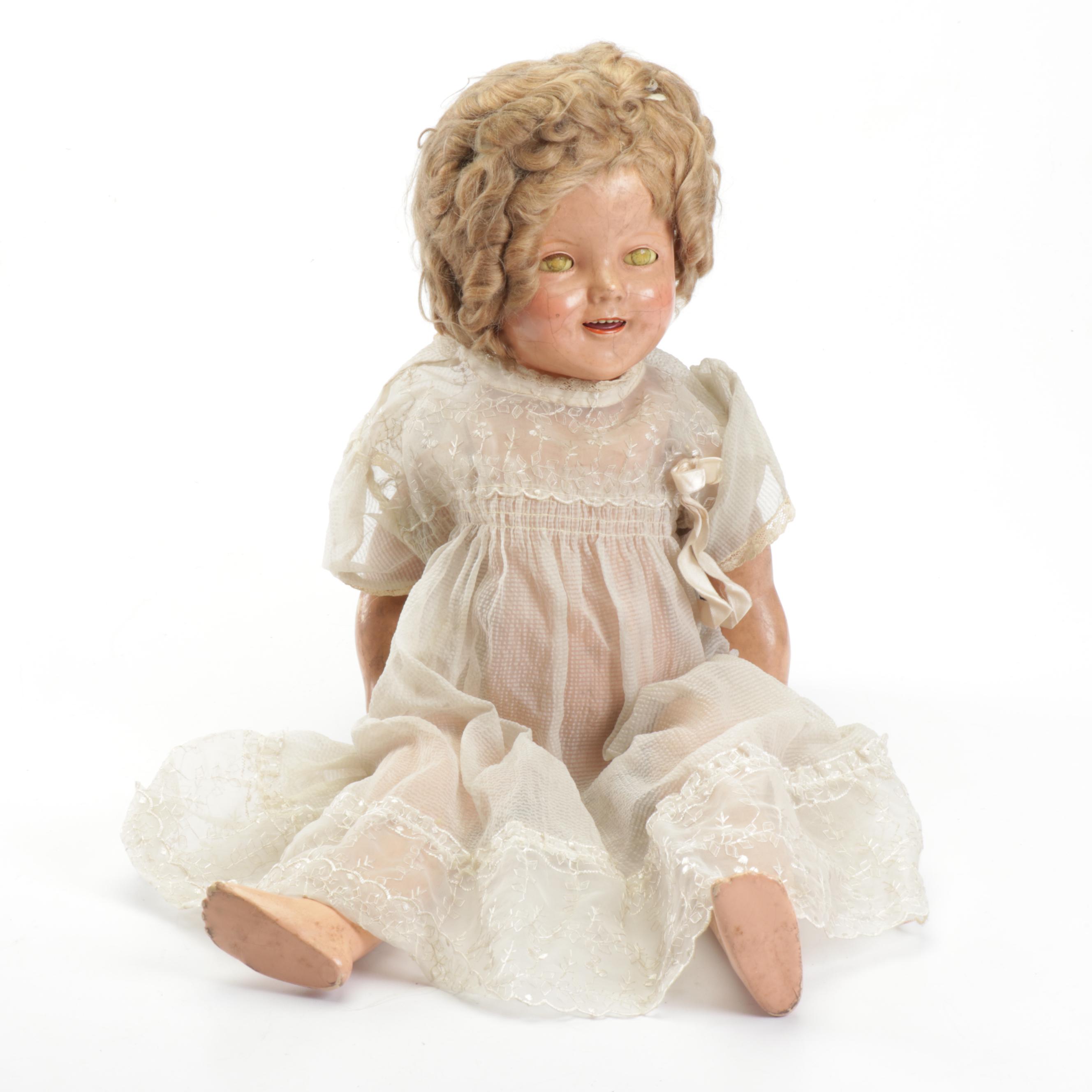 1930s Shirley Temple Composition Doll by Ideal