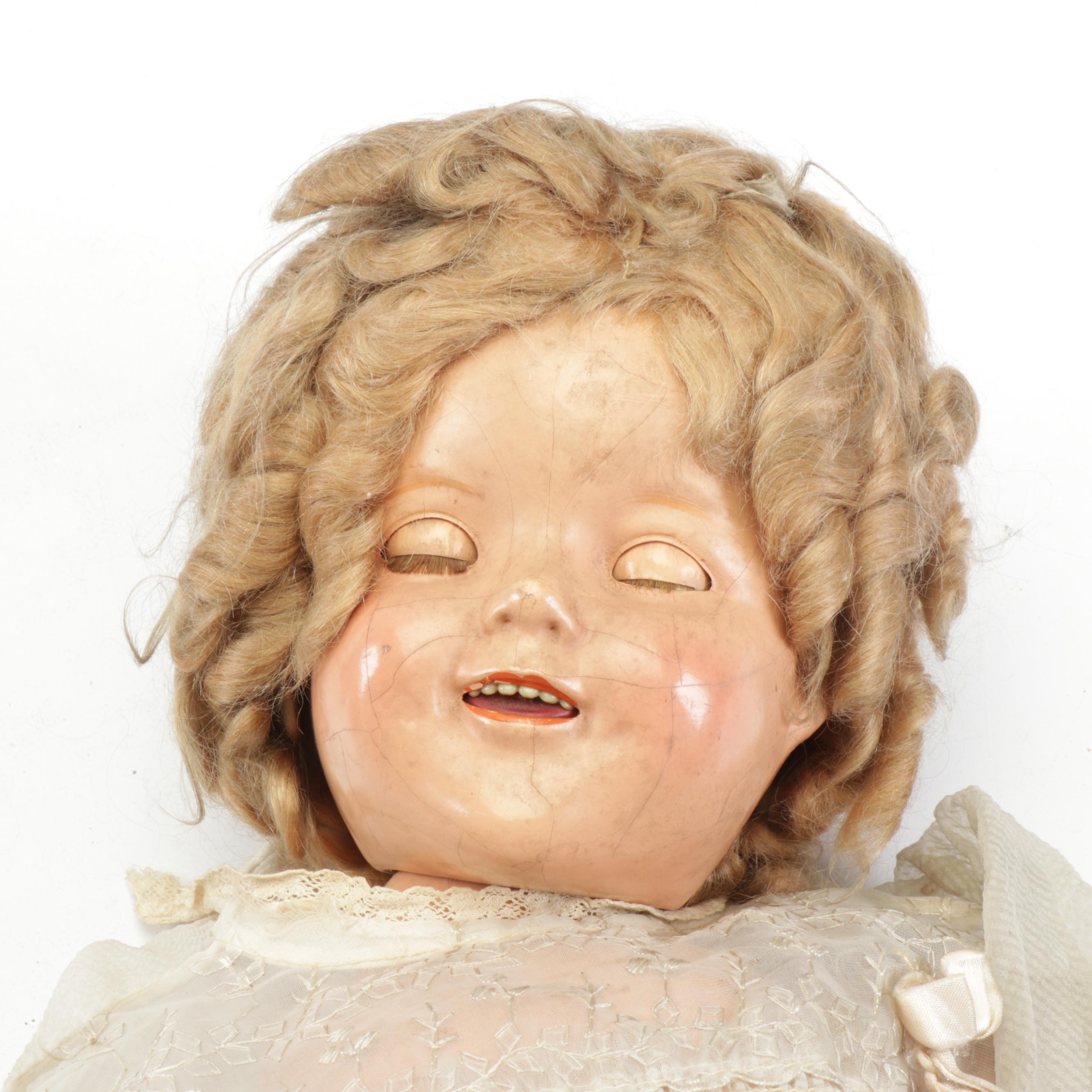 1930s Shirley Temple Composition Doll by Ideal