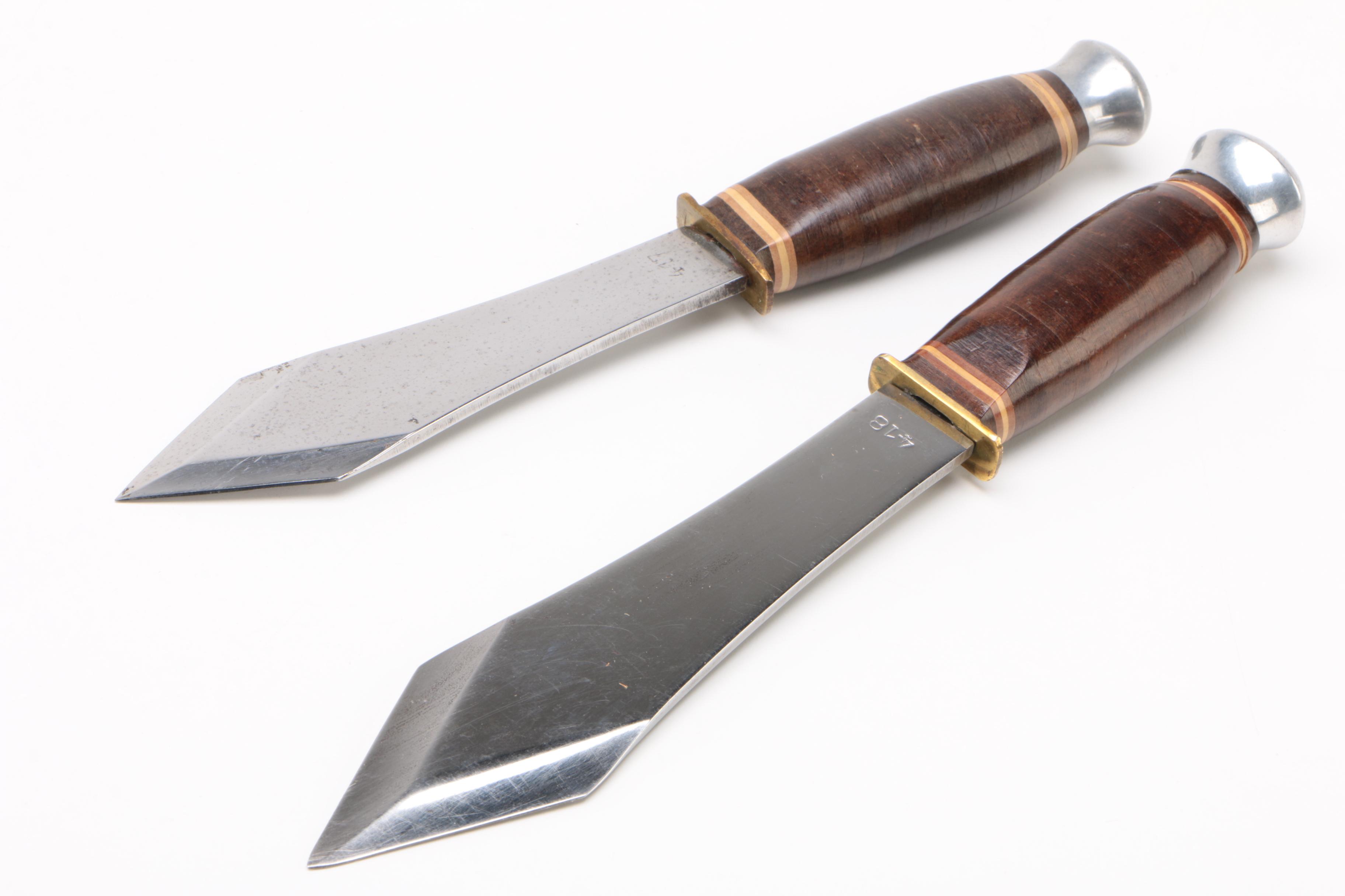 WWII Filipino Fighting Knife and Vintage Throwing Knives