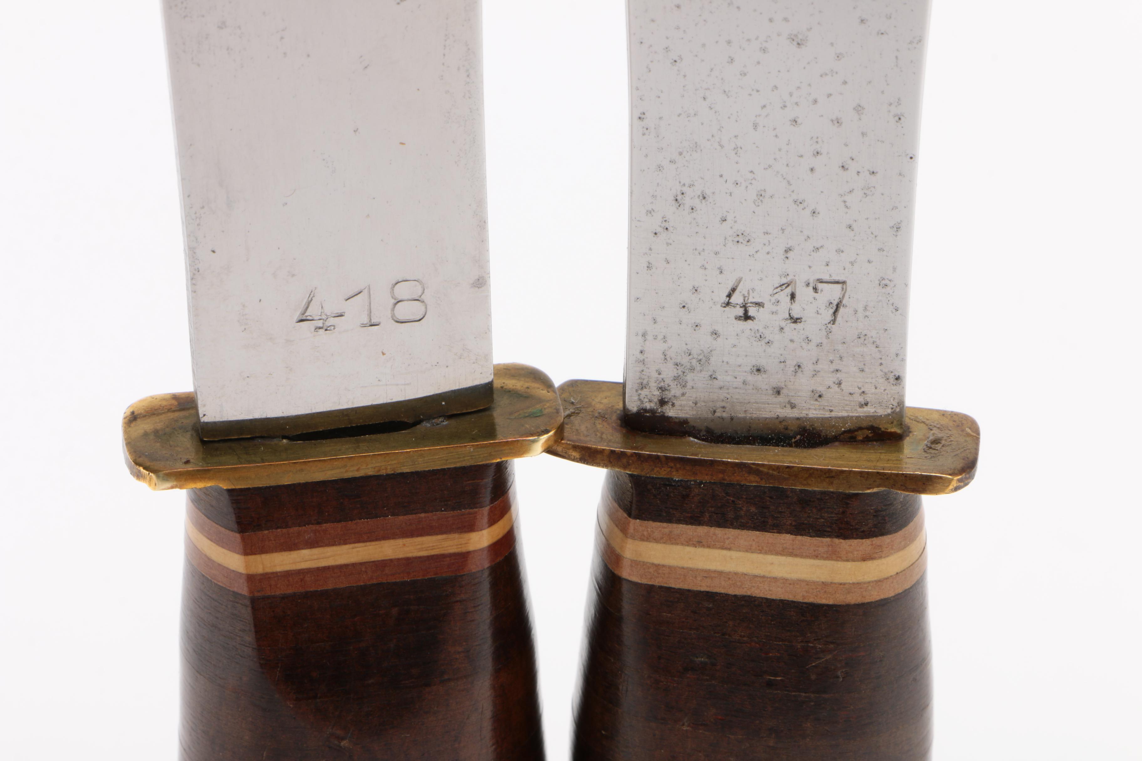 WWII Filipino Fighting Knife and Vintage Throwing Knives