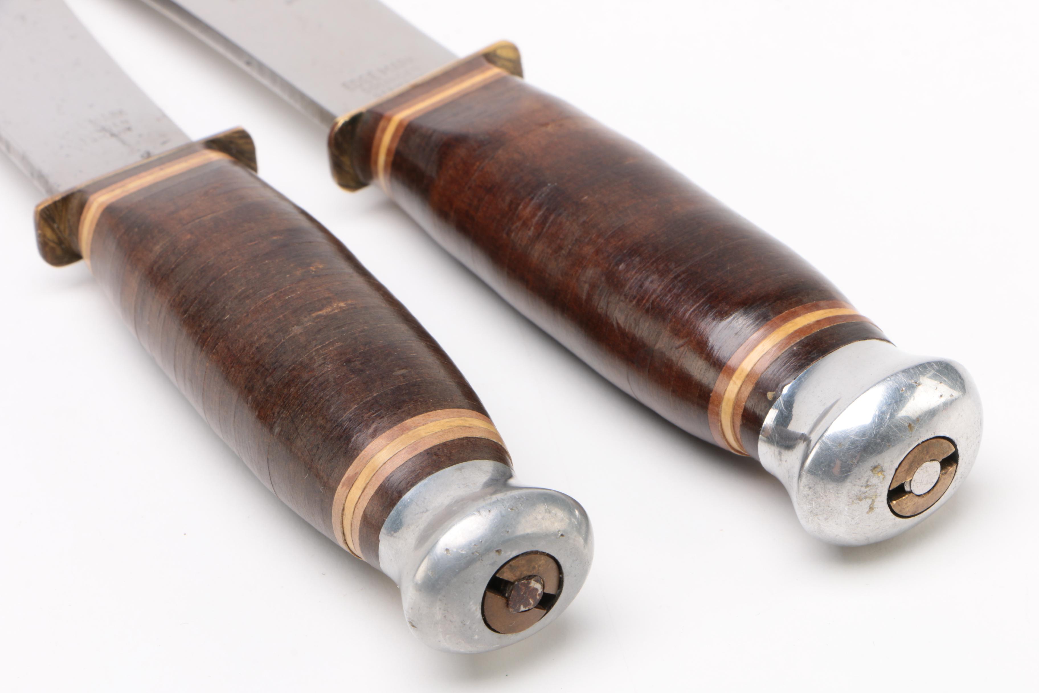 WWII Filipino Fighting Knife and Vintage Throwing Knives