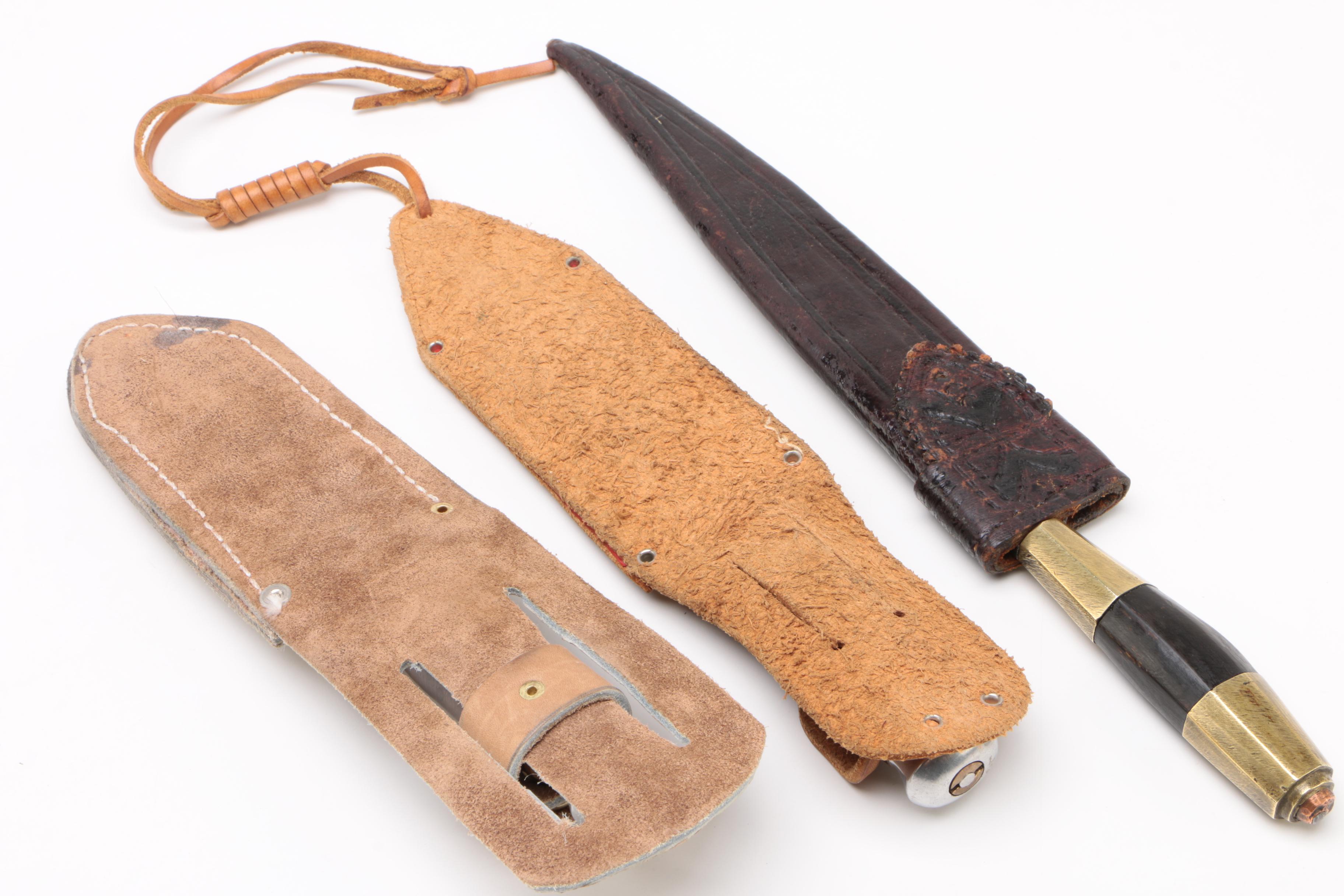 WWII Filipino Fighting Knife and Vintage Throwing Knives