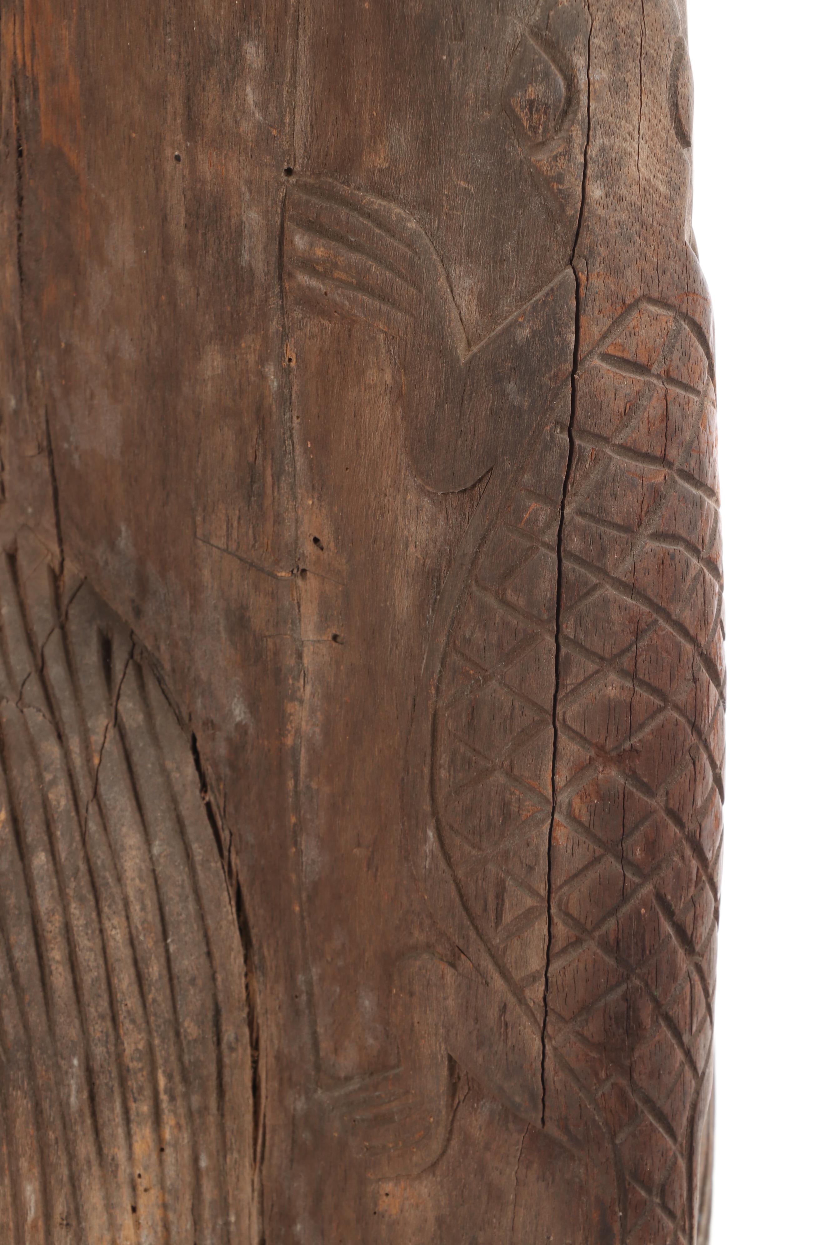 20th Century Wooden Senufo Bird (Sejen) Sculpture