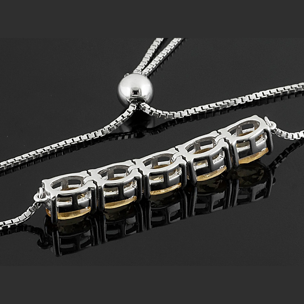 Sterling Silver Hessonite Bracelet