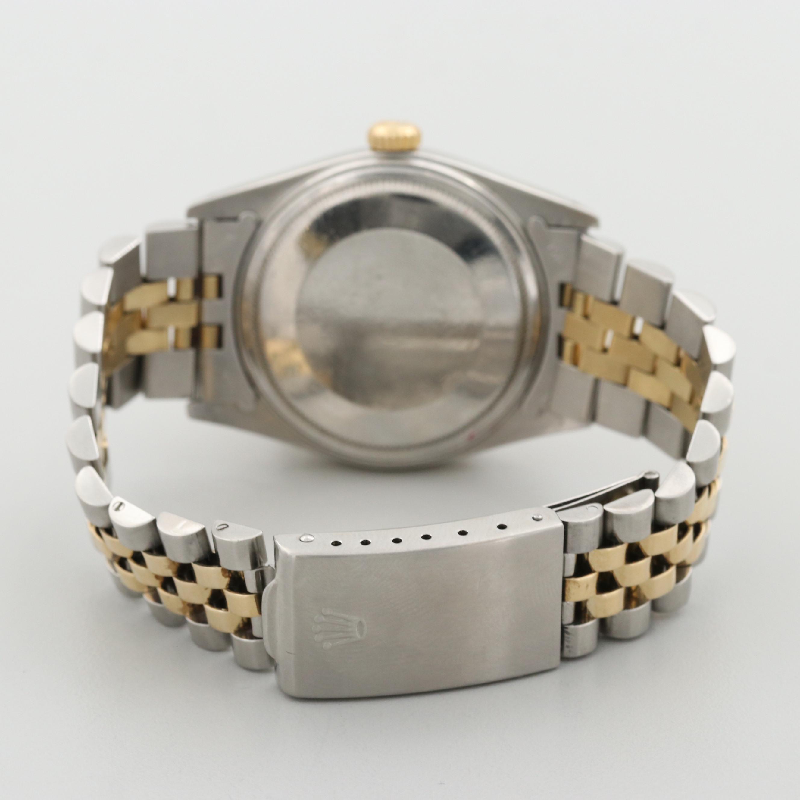 Vintage Rolex Datejust Stainless Steel and 14K Yellow Gold Watch, 1978