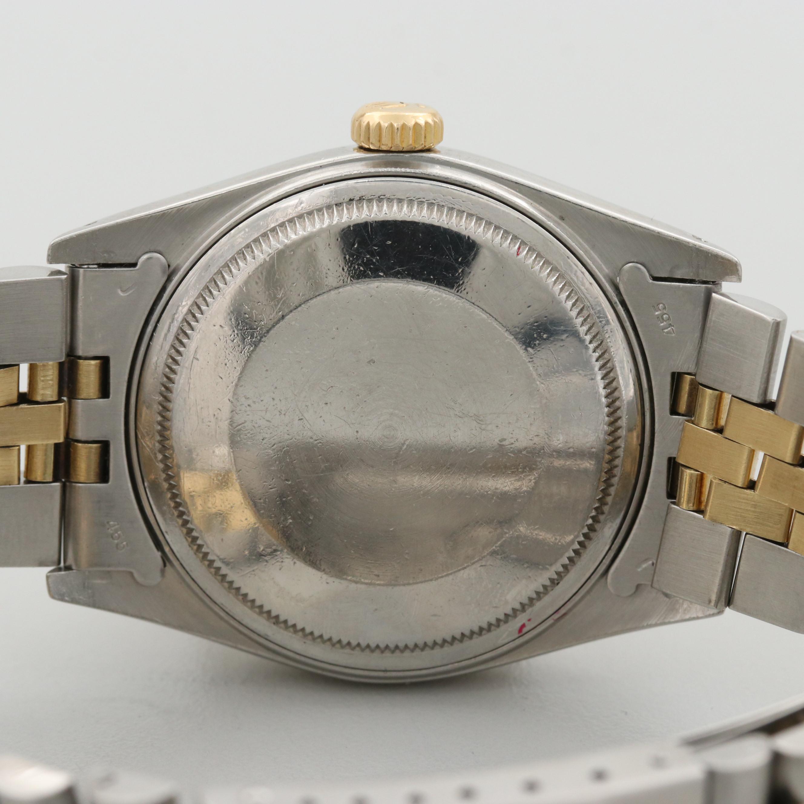 Vintage Rolex Datejust Stainless Steel and 14K Yellow Gold Watch, 1978