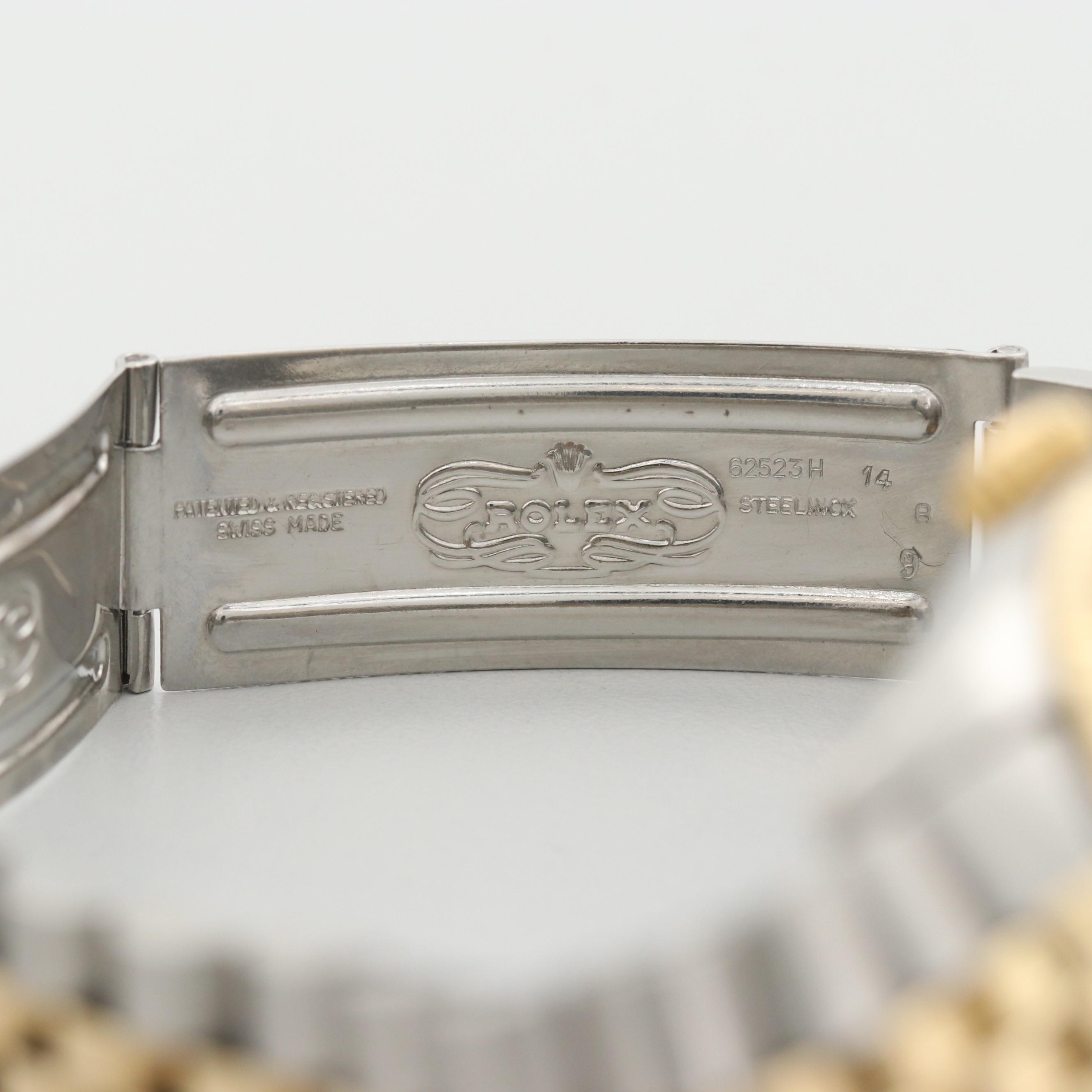 Vintage Rolex Datejust Stainless Steel and 14K Yellow Gold Watch, 1978