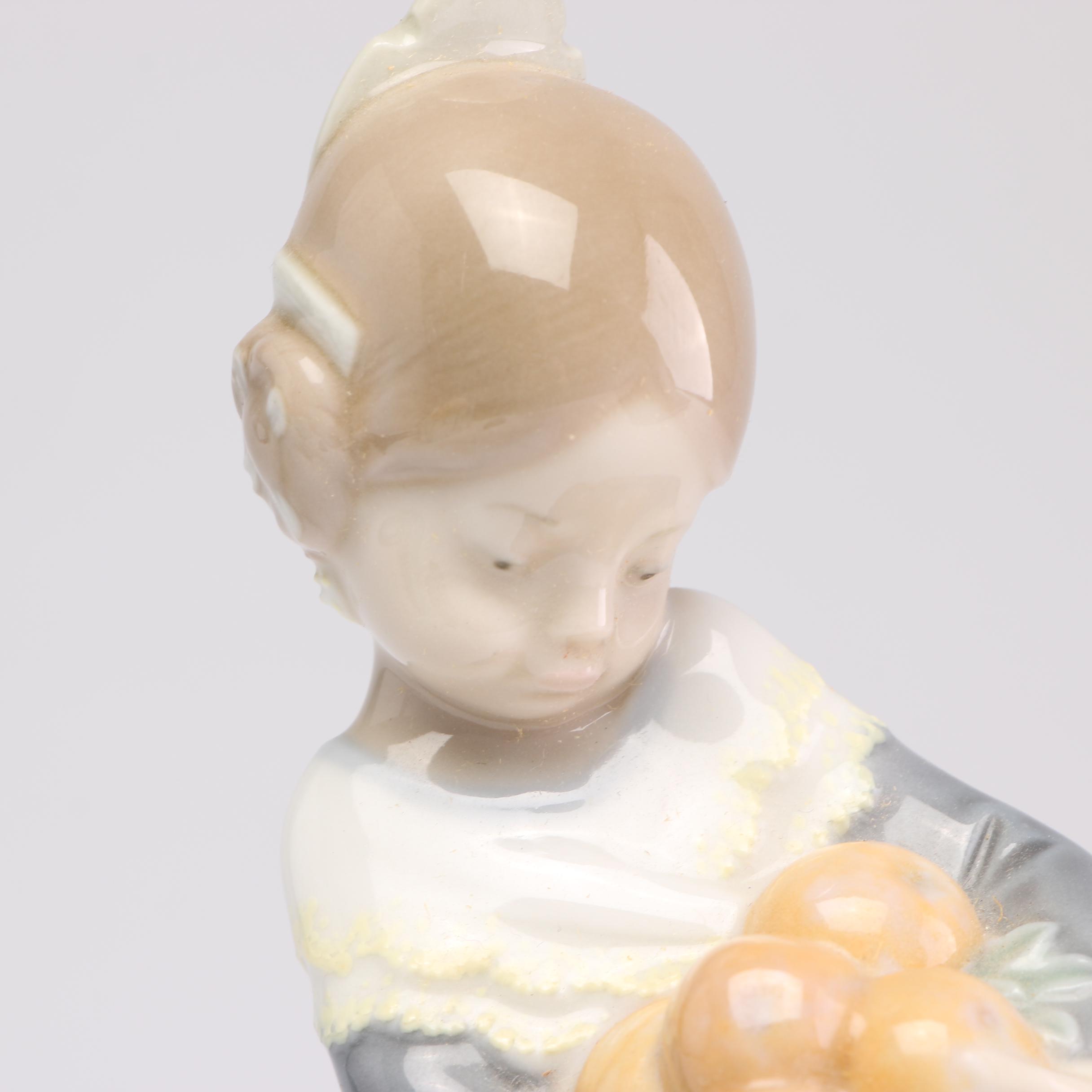 Lladro "Valencia Girl With Basket of Oranges" Figurine 4841