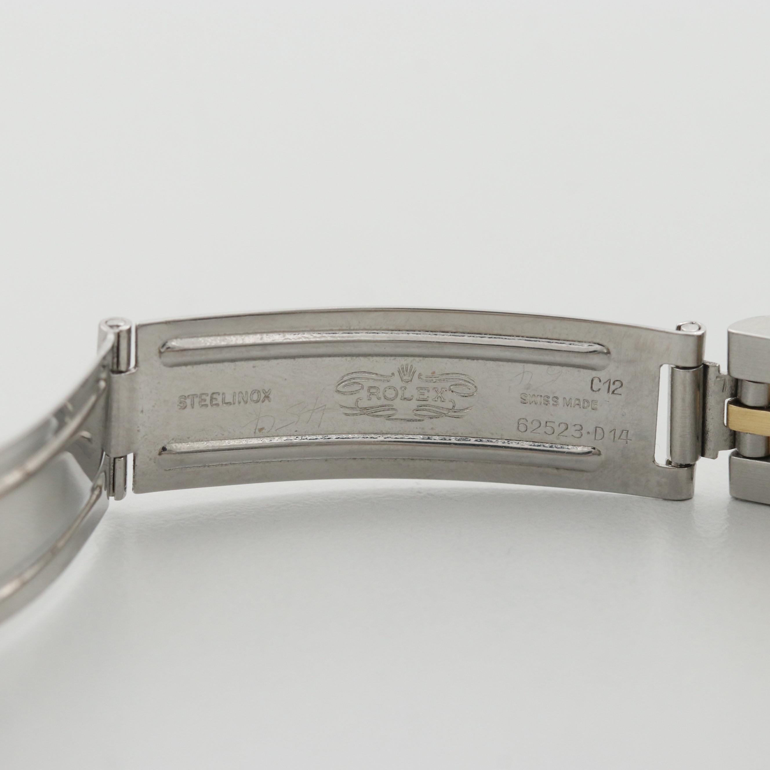 Vintage Rolex Datejust Stainless Steel and 14K Yellow Gold Watch, 1982