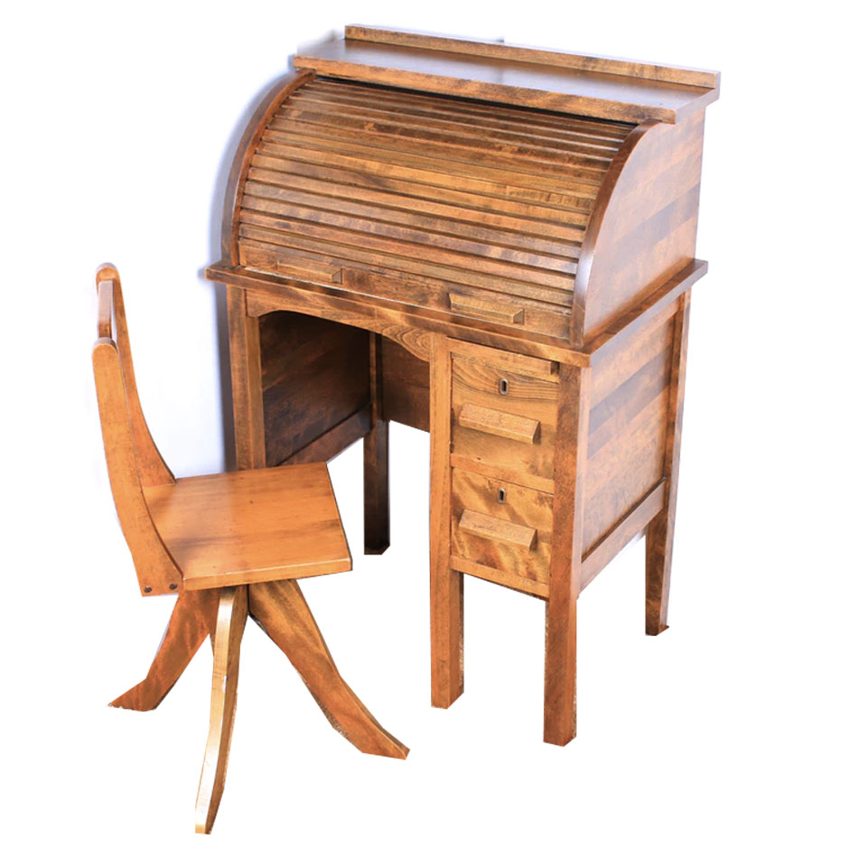 Children's RollTop Desk and Chair EBTH