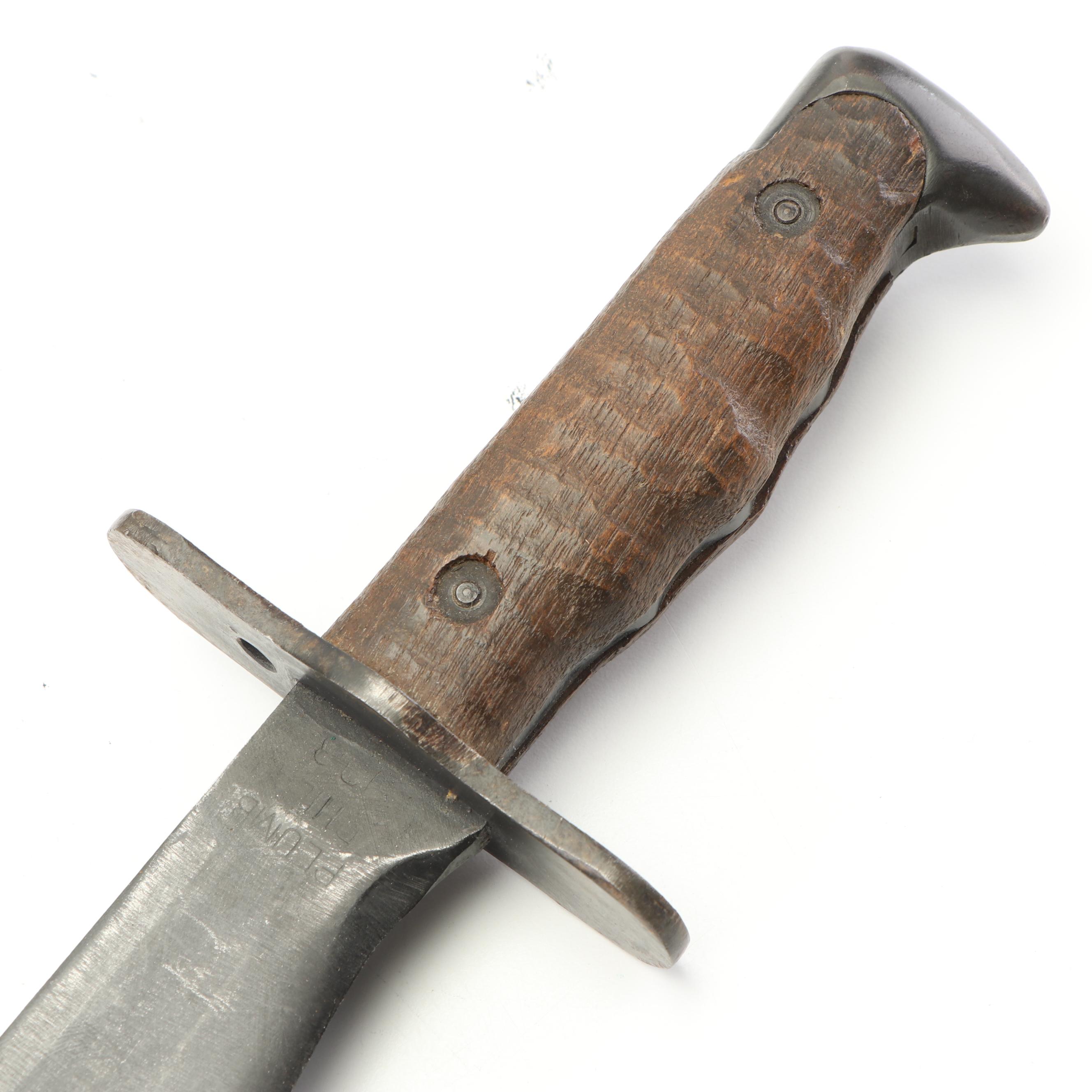 US Model 1917 Bolo Knife with Scabbard and Military Issued Utility Belt