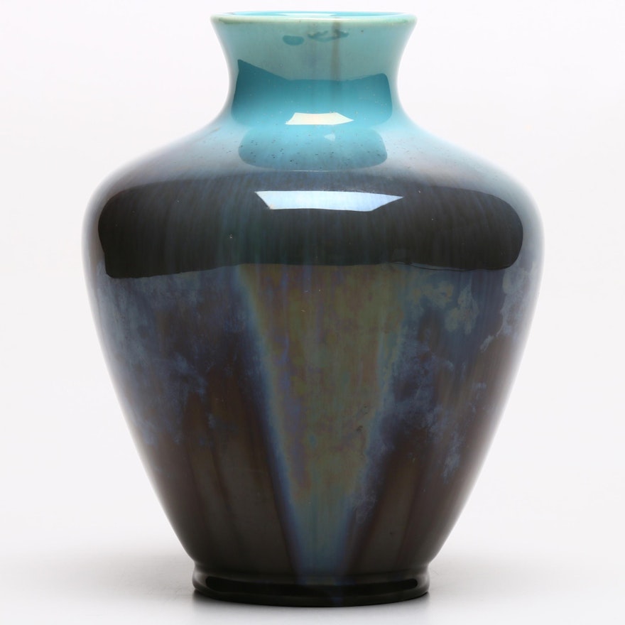 Rookwood Pottery Drip Glaze Vase, 1932