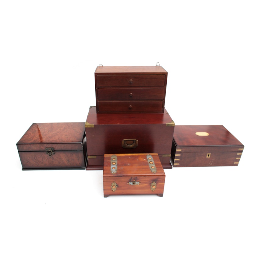 Decorative Wooden Boxes and Organizers