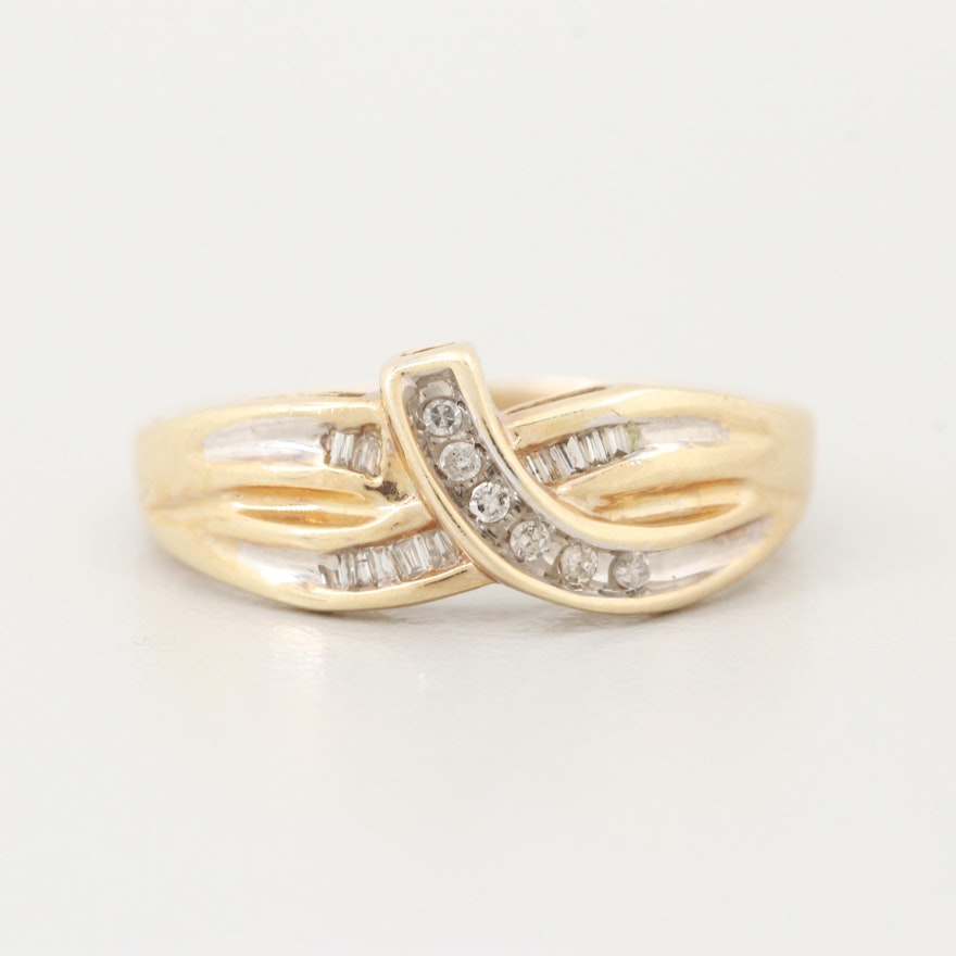 10K Yellow Gold Diamond Ring