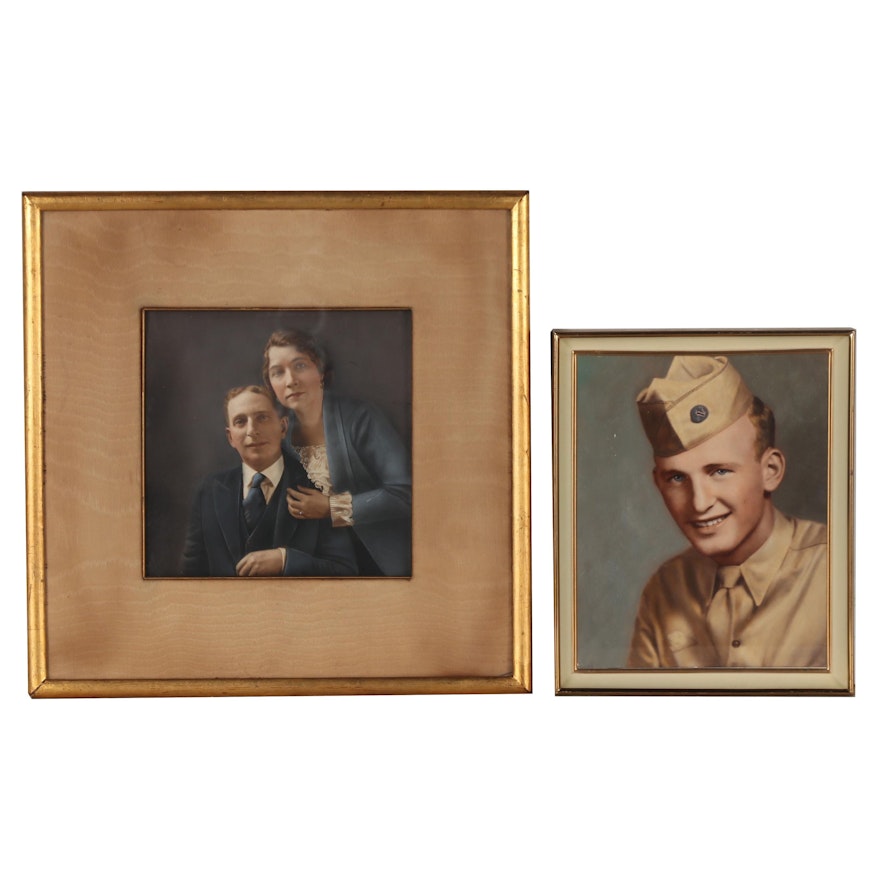 U.S. Army Pacific Military and Early 20th Century Crayon Portraits