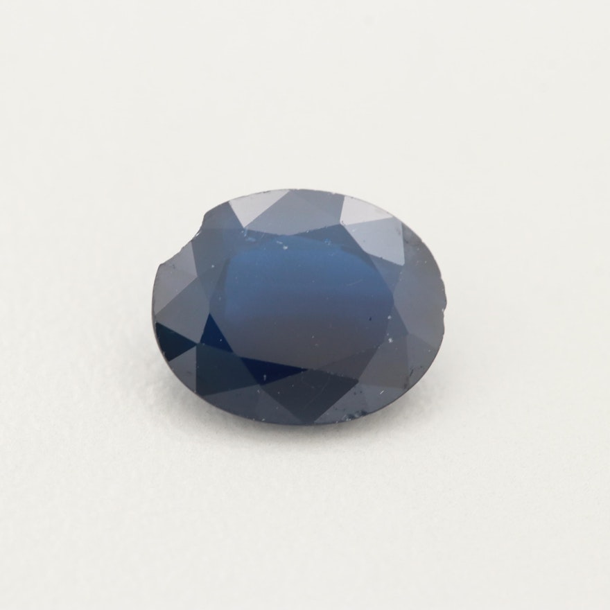 Loose 2.86 CT Sapphire Gemstone