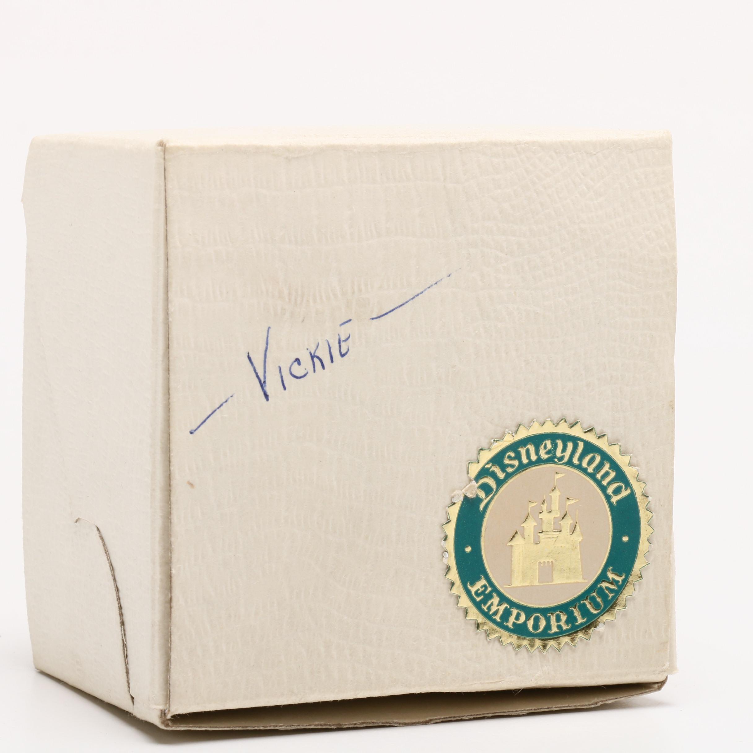 Walt Disney's Cinderella Miniature Figurine on Card with Box, 1950s-1960s