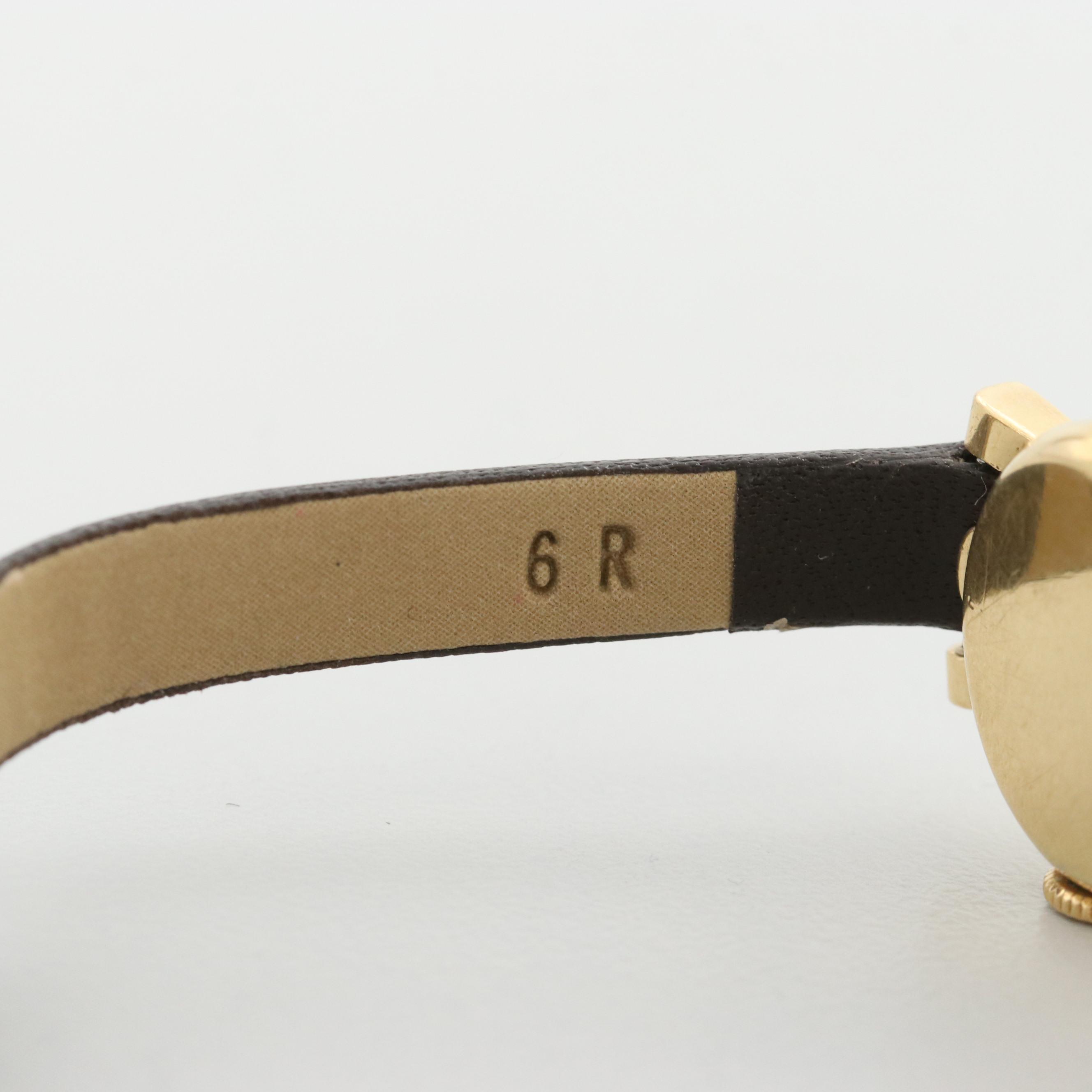 Vintage Rolex Precision Cocktail 18K Yellow Gold Stem Wind Watch