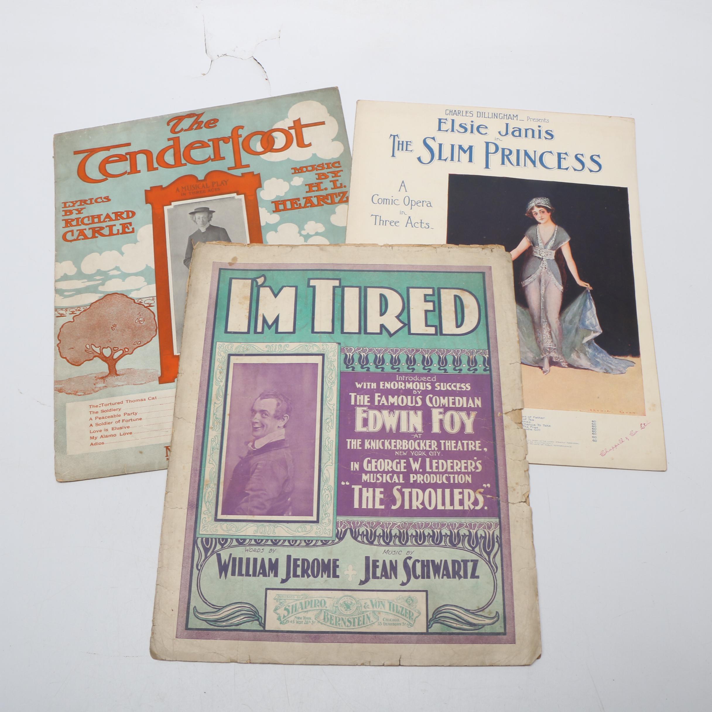 Musical Theater and Opera Sheet Music, Early 20th Century
