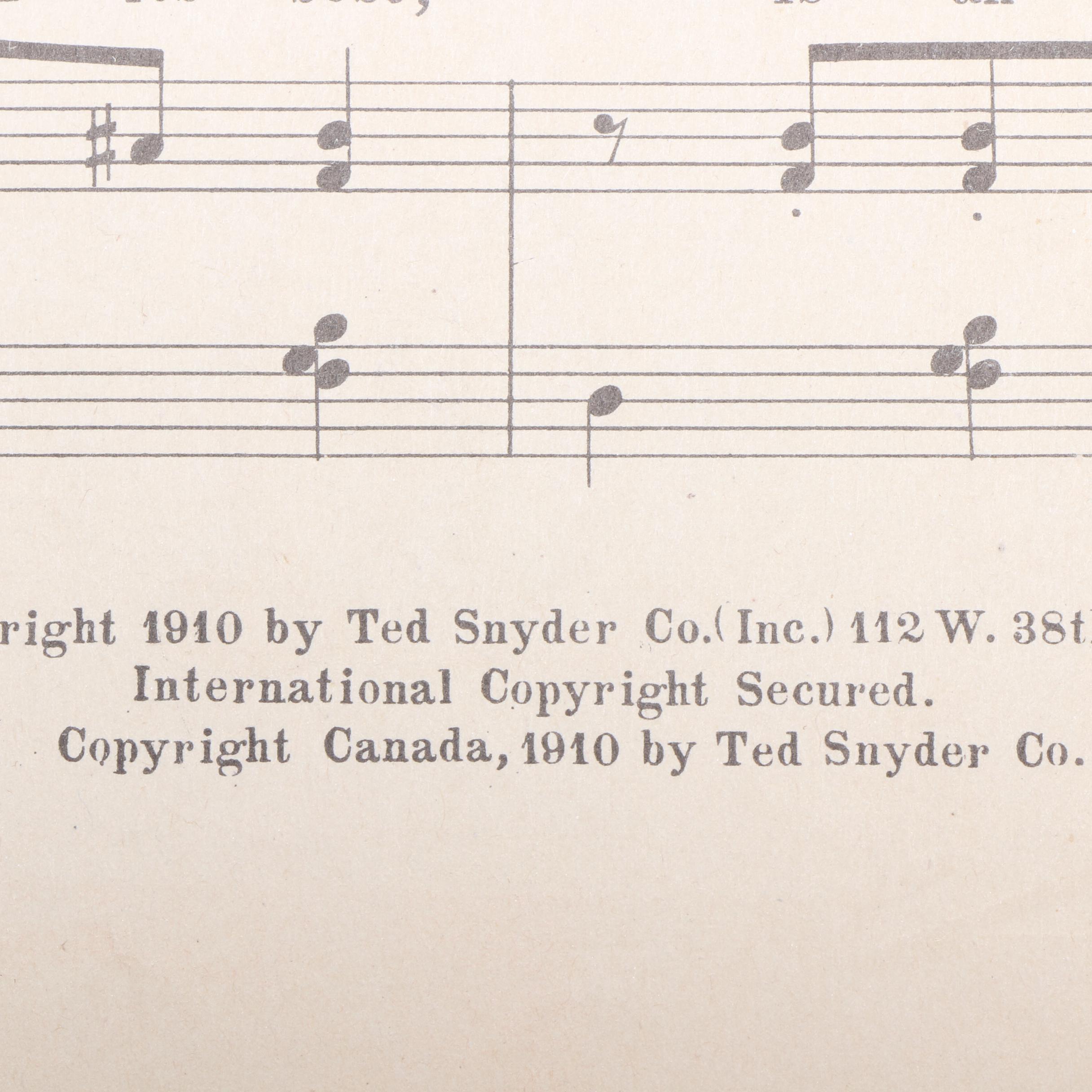 Musical Theater and Opera Sheet Music, Early 20th Century