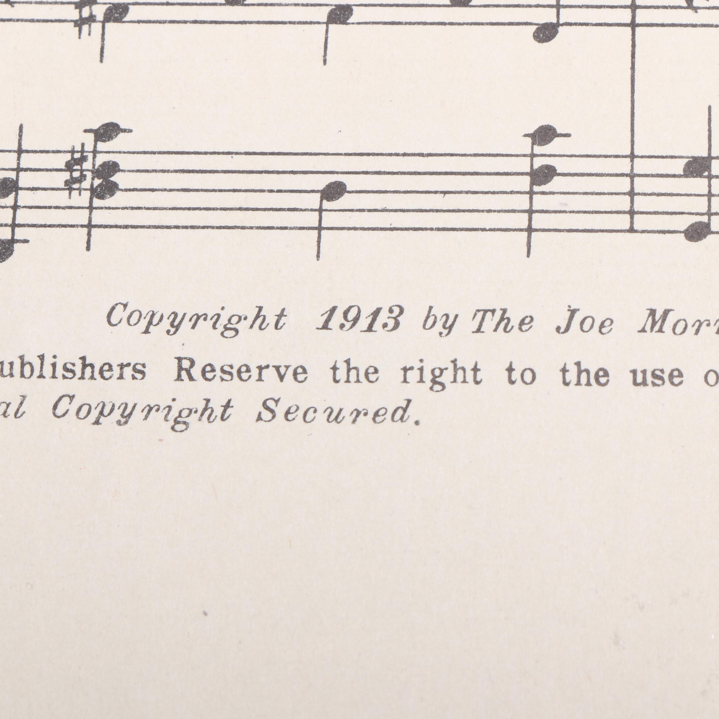 Musical Theater and Opera Sheet Music, Early 20th Century