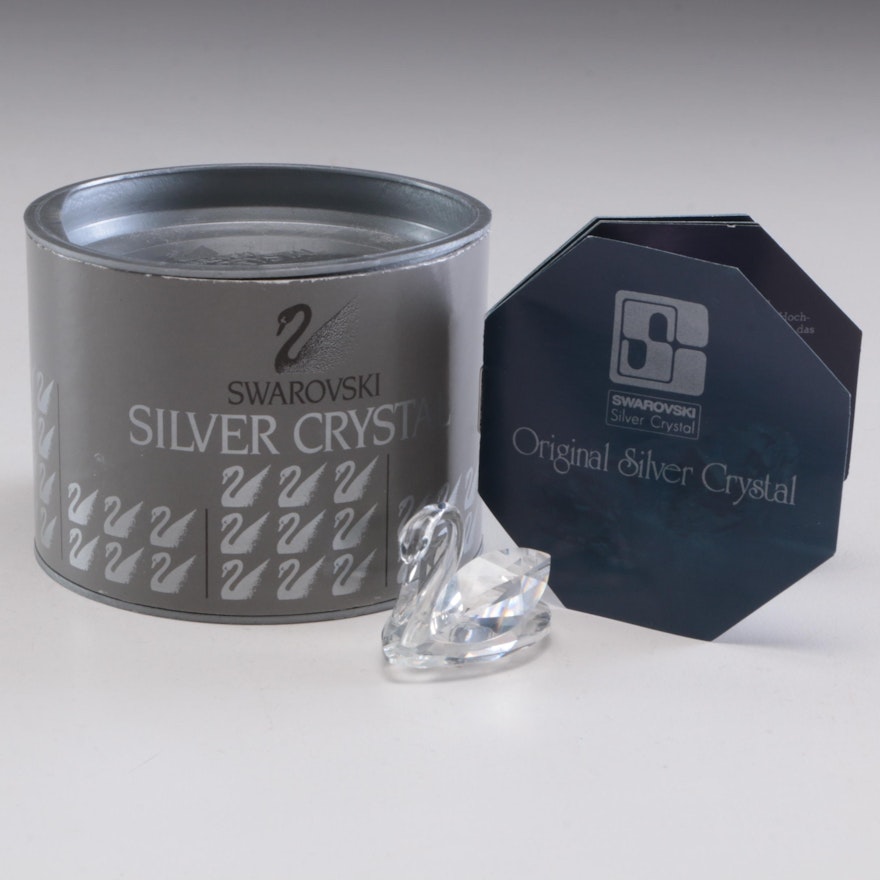 Swarovski Silver Crystal Swan Figurine
