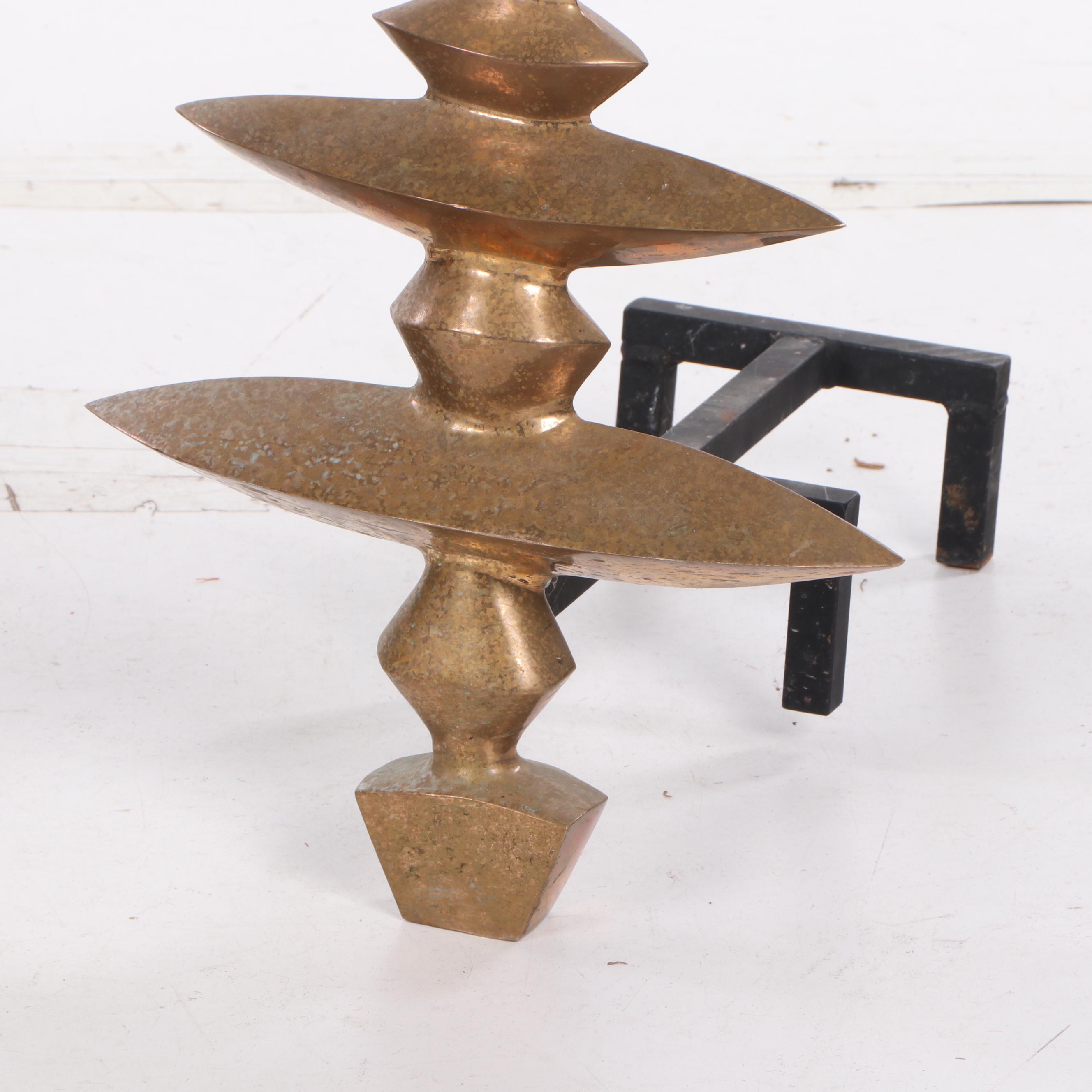 Modern Andirons After Alberto Giacometti