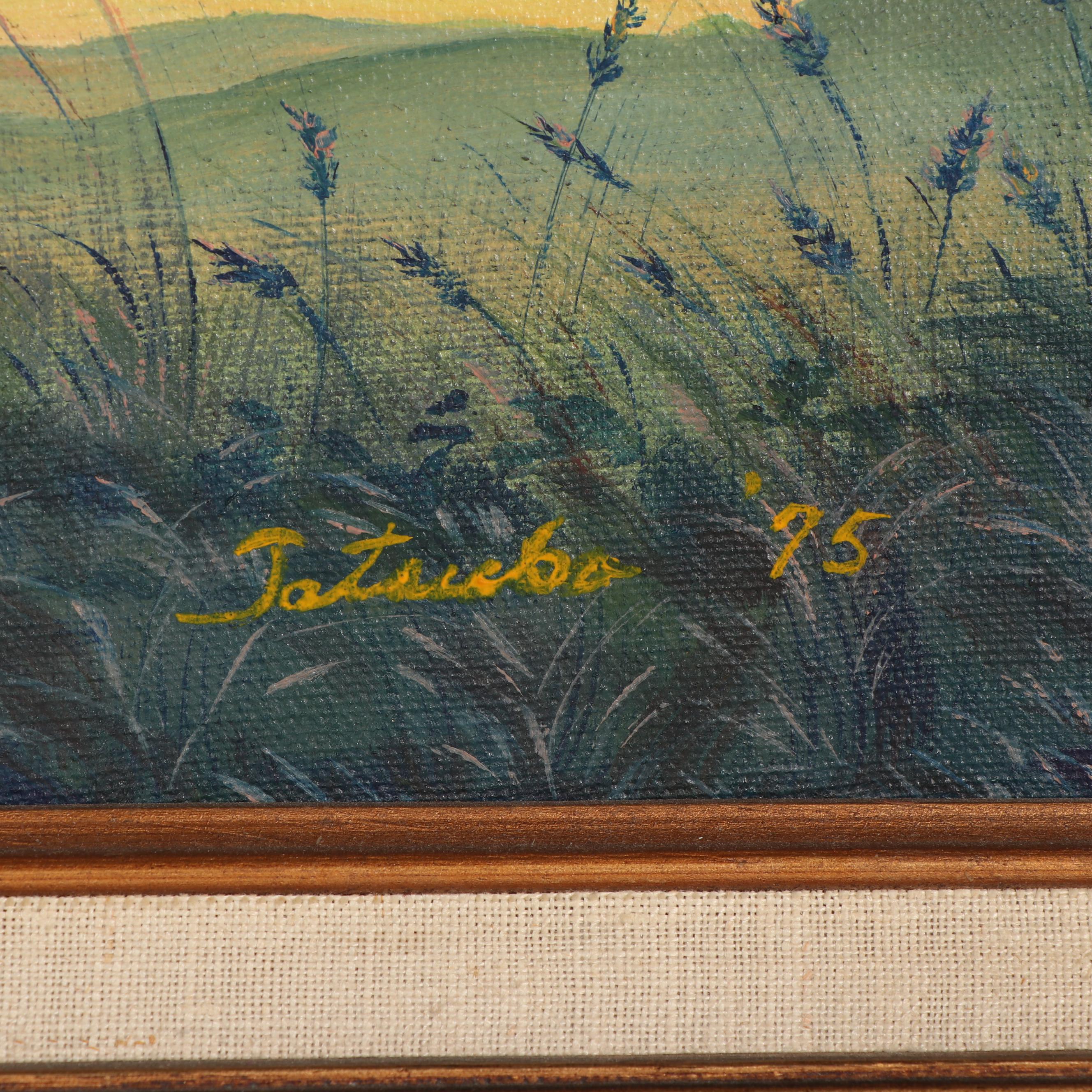 Sunset Landscape Oil Painting