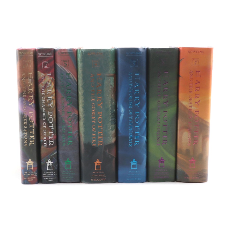 First American Edition "Harry Potter" Complete Book Set by J.K. Rowling