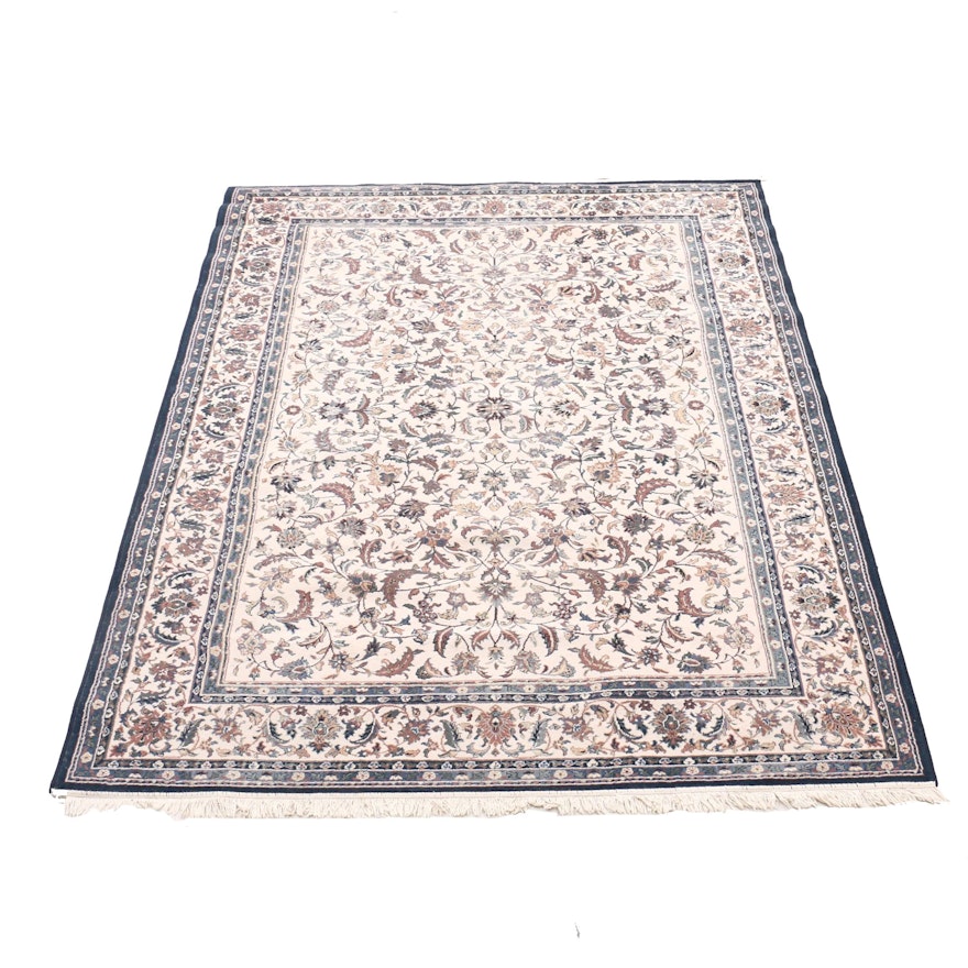Machine-Made Persian Style Wool Floral Area Rug