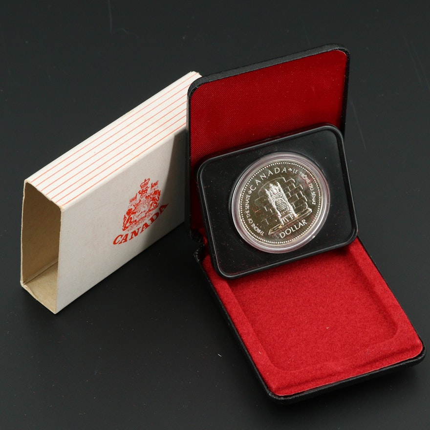 1977 Canadian Silver Jubilee Commemorative Silver Dollar