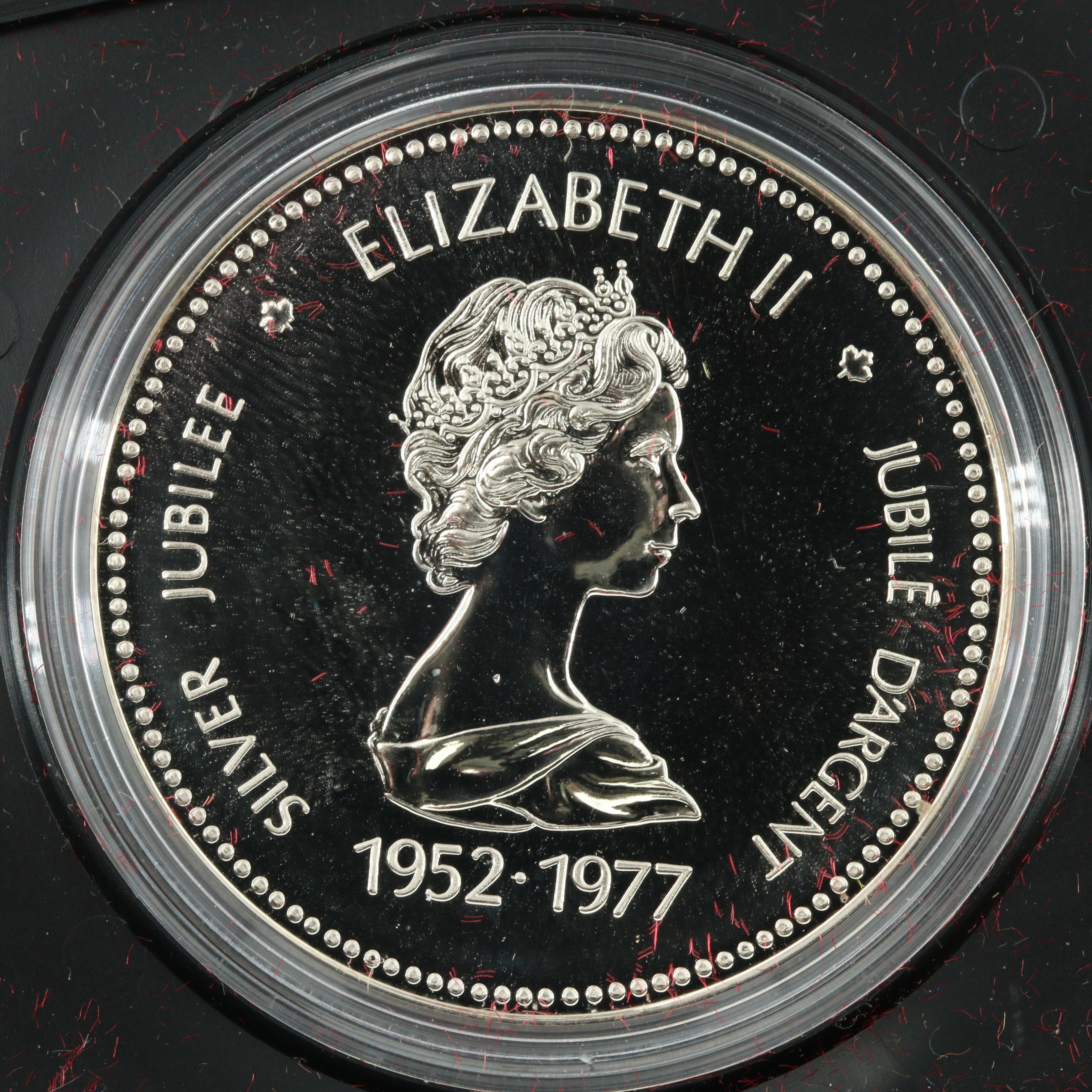 1977 Canadian Silver Jubilee Commemorative Silver Dollar
