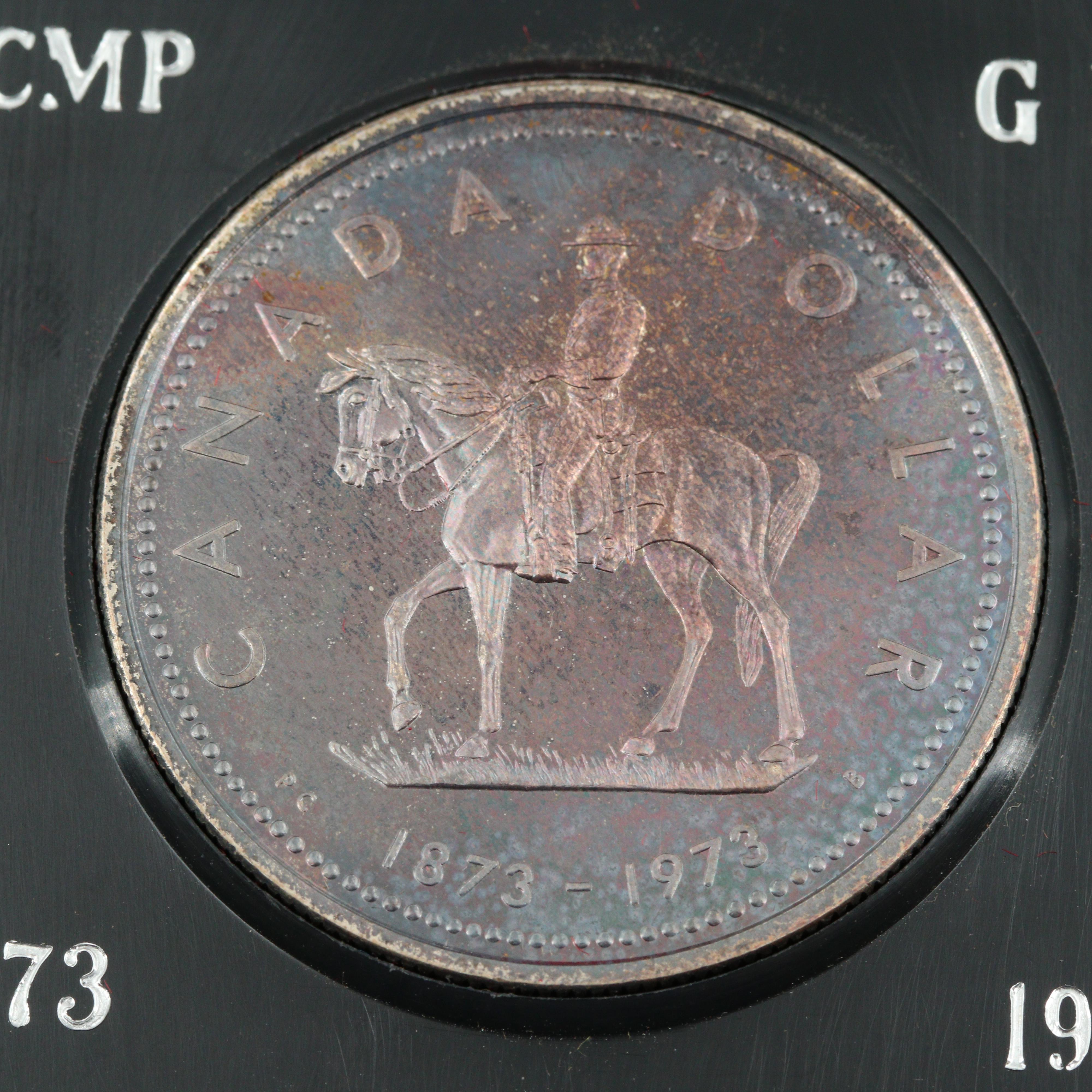 1973 Canadian RCMP Commemorative Silver Dollar