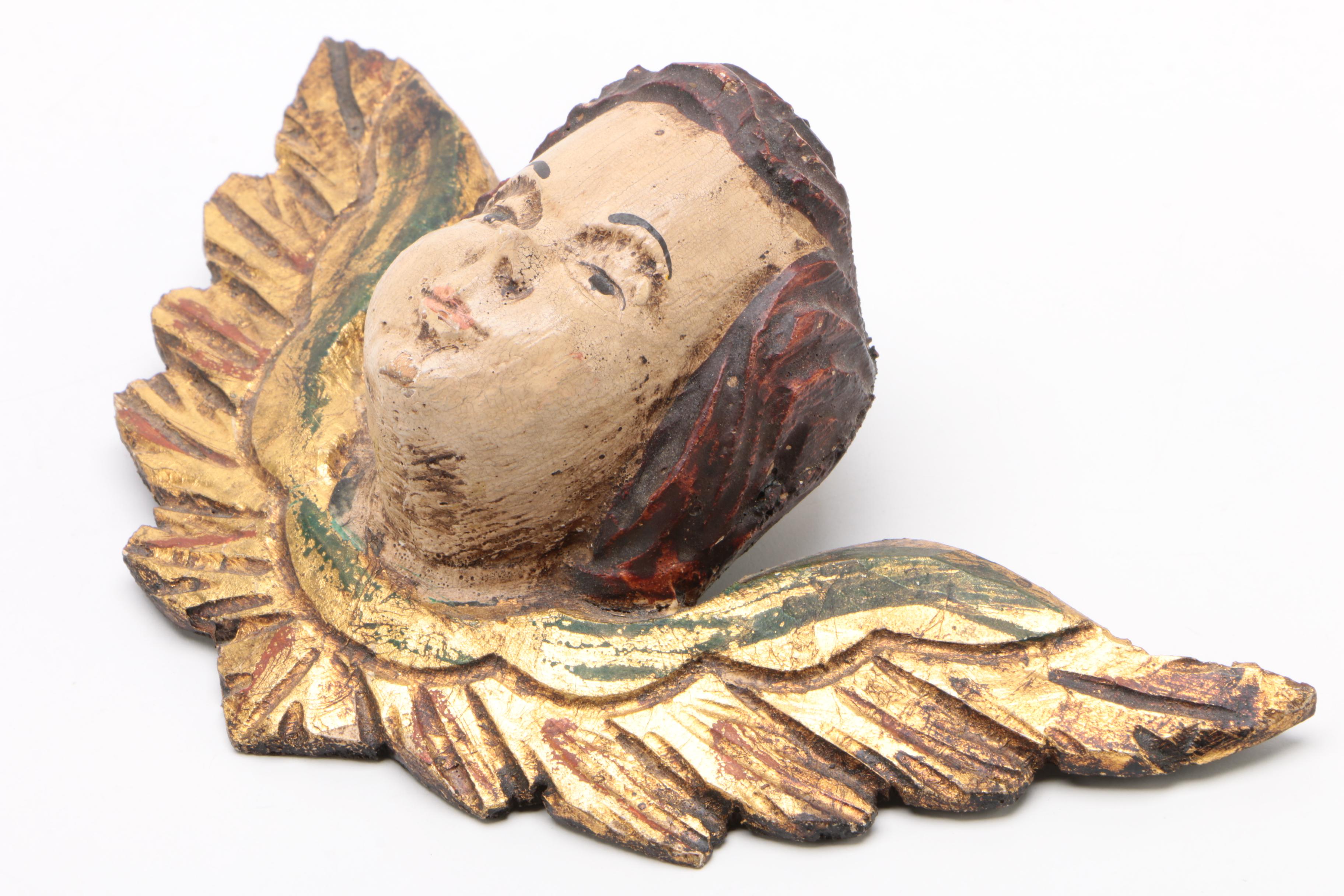 Dresden's Heinrich Mau 800 Silver and Porcelain Cherub Spoon With Wood Figure