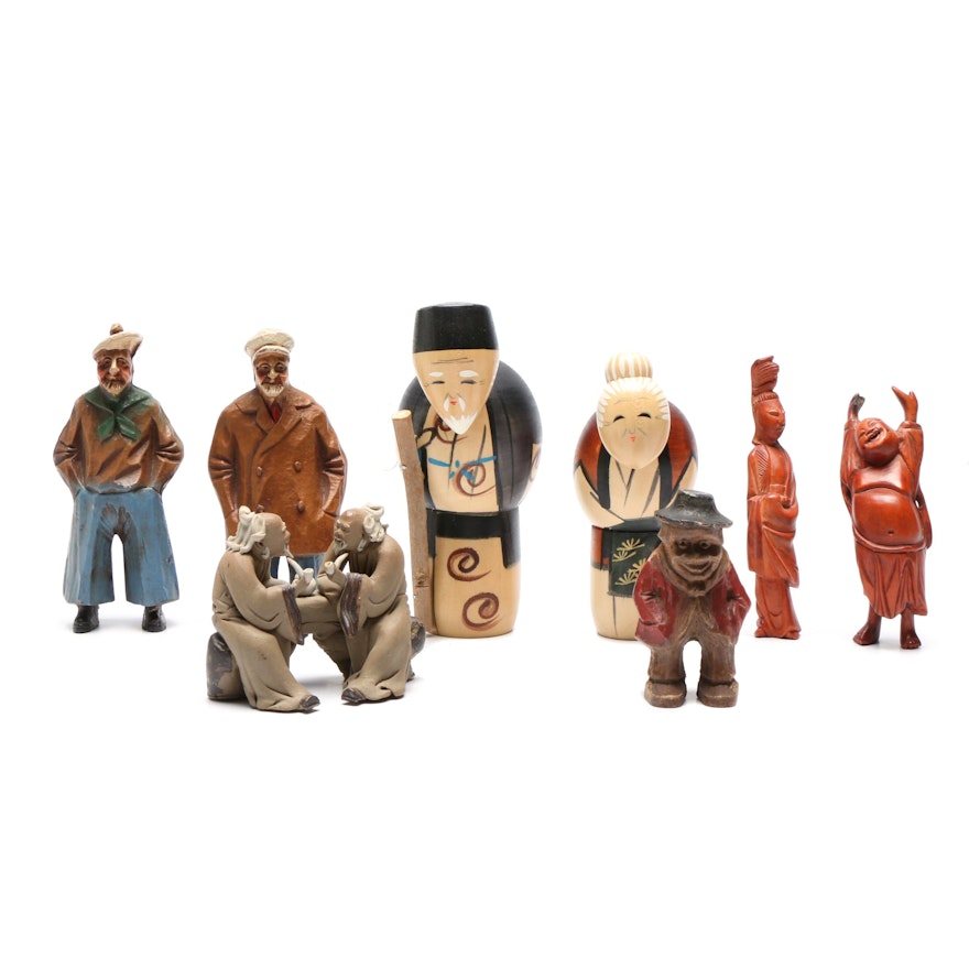 Mid Century Modern Wooden Figurines