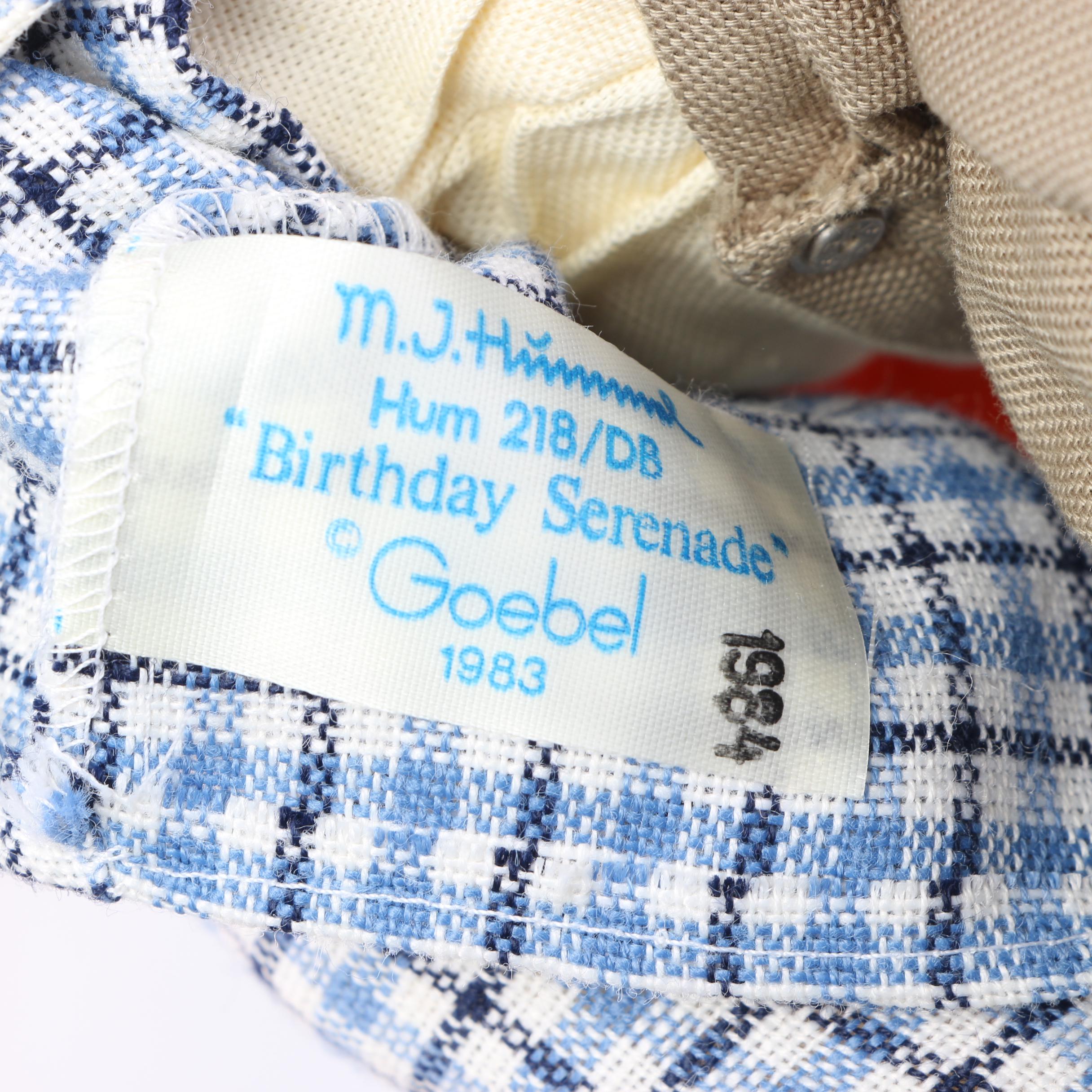 Hummel "Goose Girl" and "Birthday Serenade" Porcelain Dolls