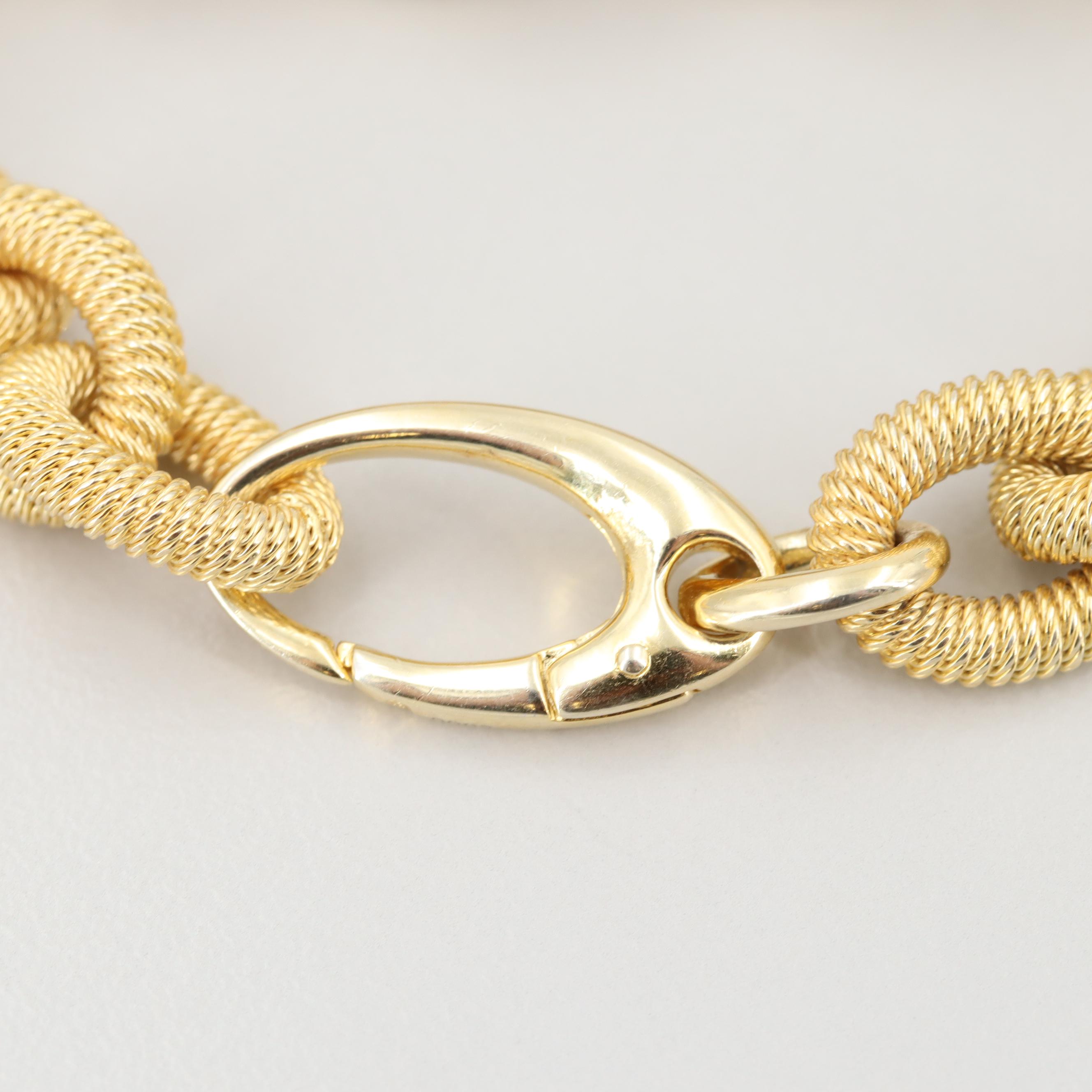 Gold Wash on Sterling Silver Cultured Pearl and Diamond Bracelet