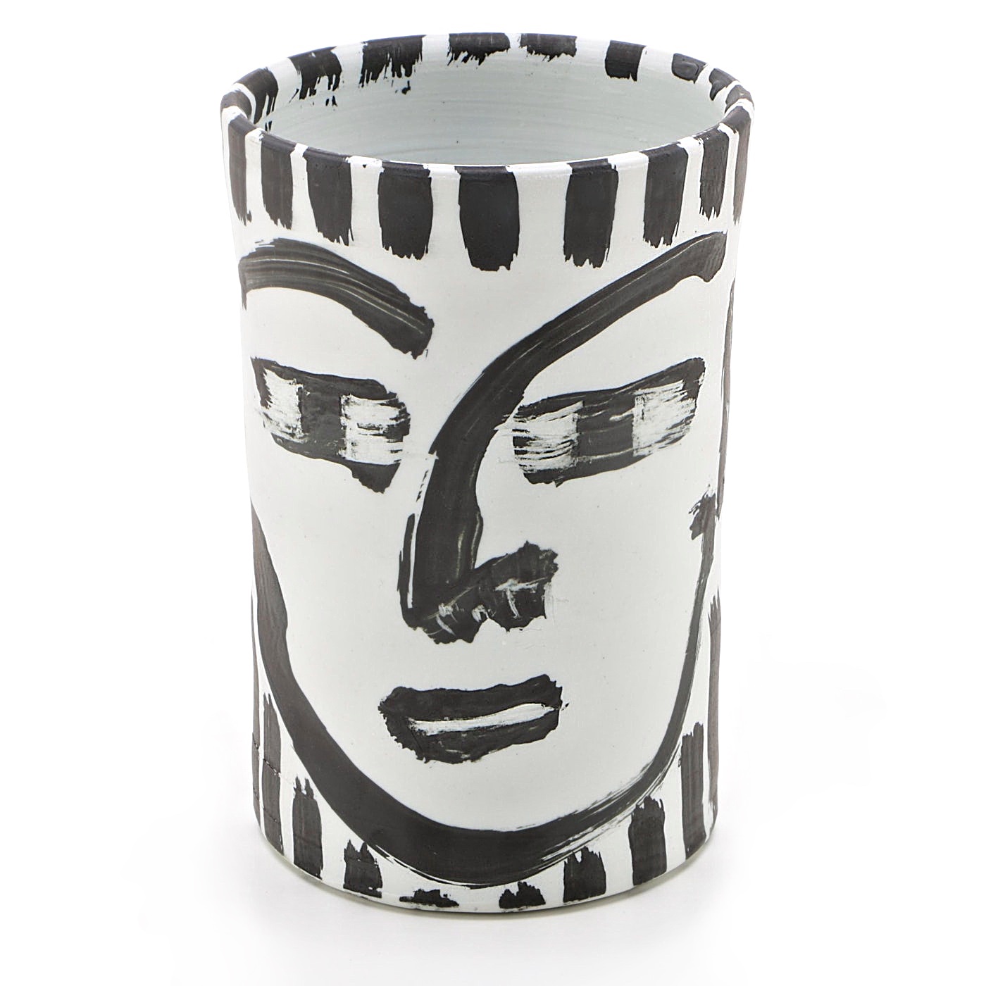 Edward Eberle 2018 Terra Sigillata Porcelain Vessel "2 Men"