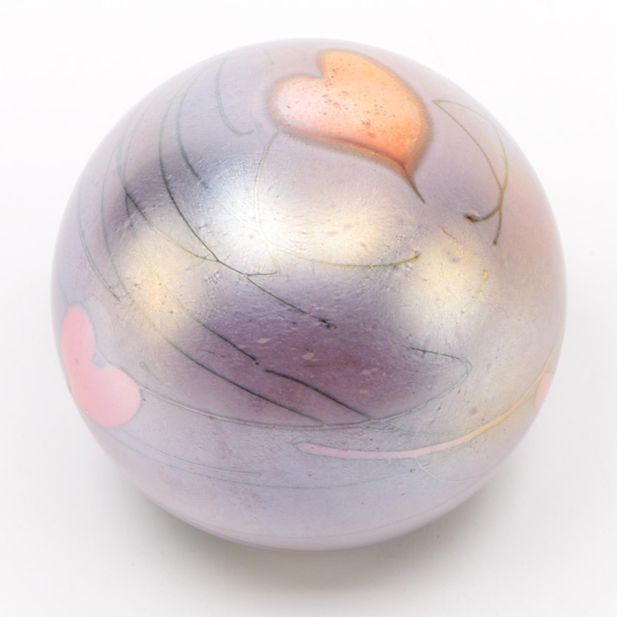 Blown Glass Paperweight, 1996