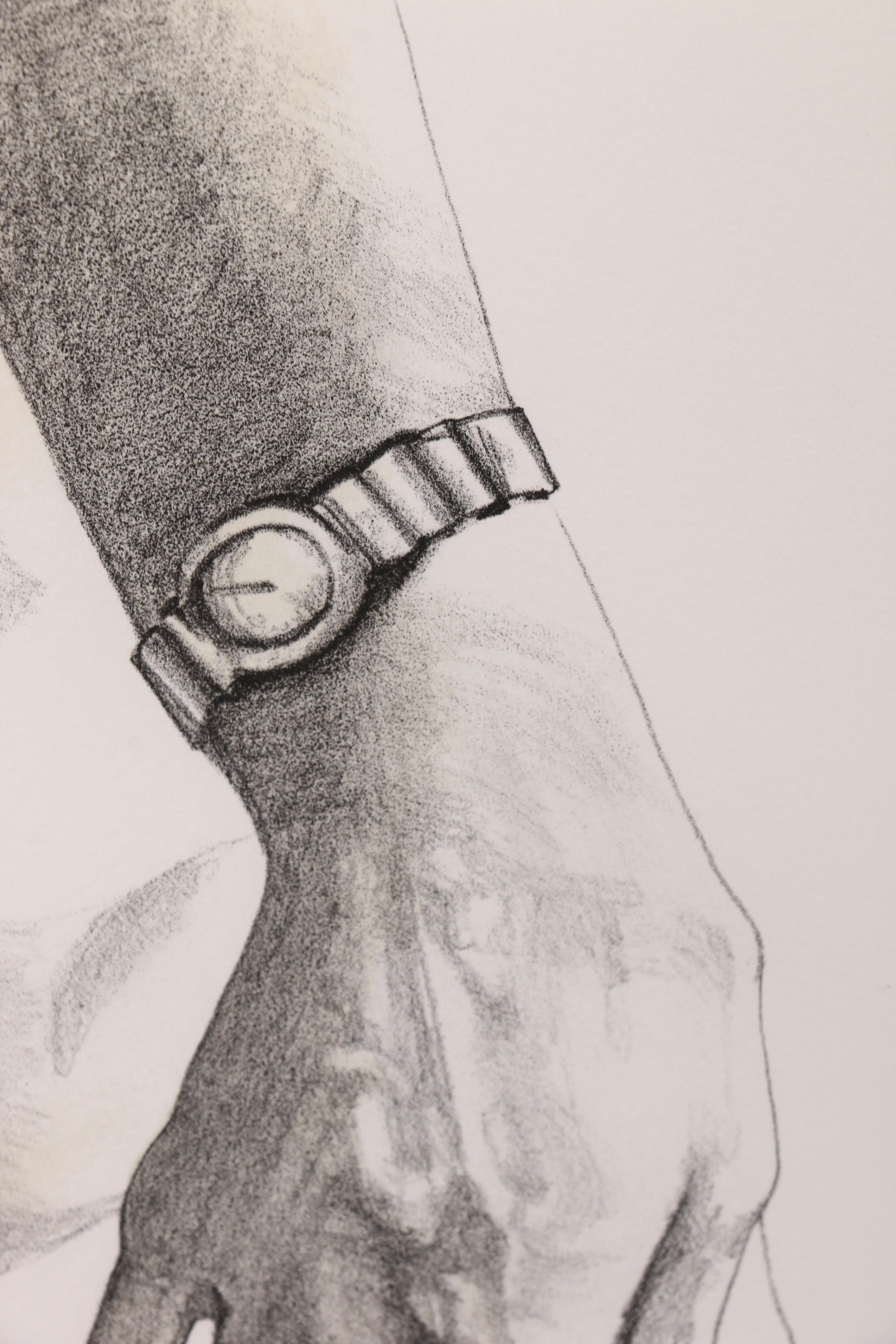 Robert Longo Lithograph "Anne from Men in the Cities"