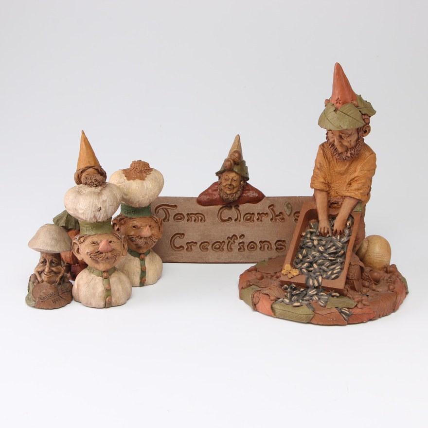 Tom Clark Gnome Pecan Resin Figurines