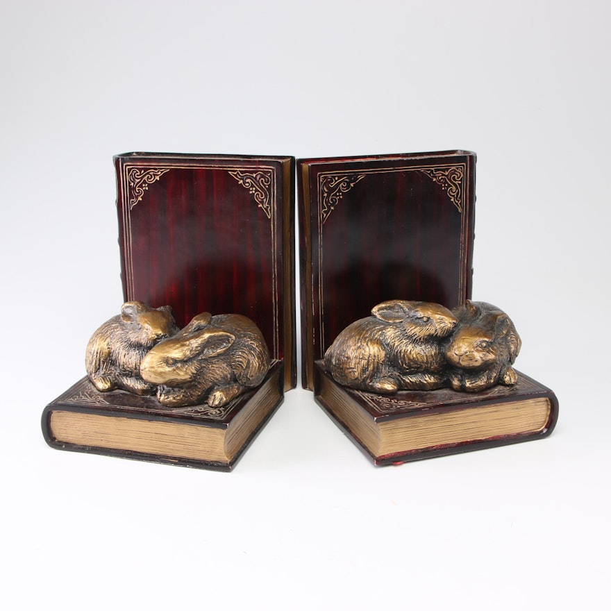 Rabbit and "Hamlet" Bookends