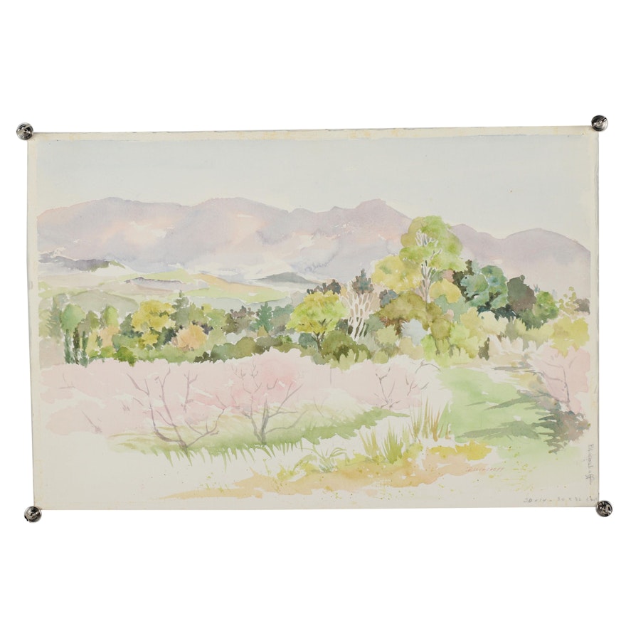 Betty Levasheff Landscape Watercolor Painting