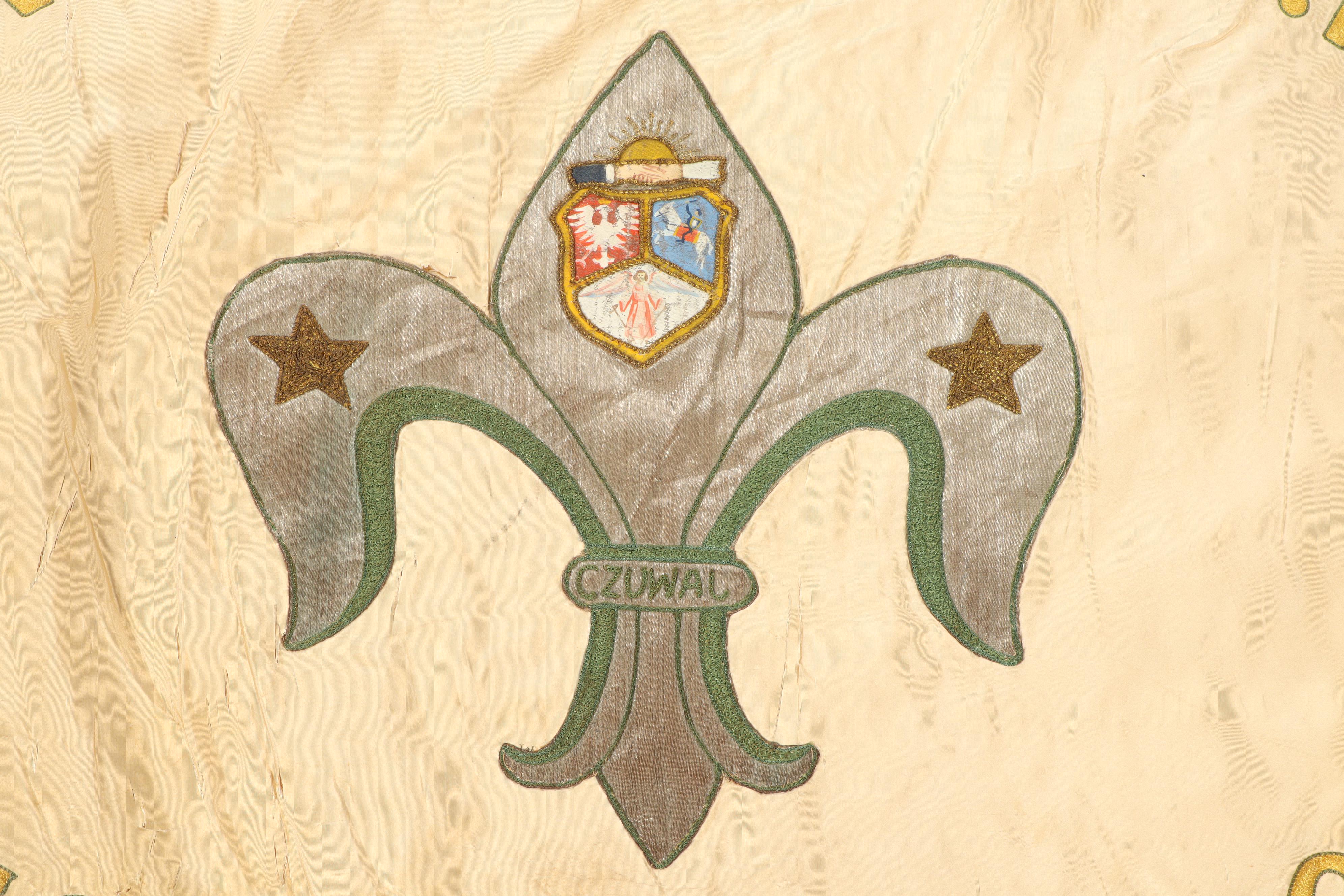 Pre-World War II Polish Boy Scout Troop Flag