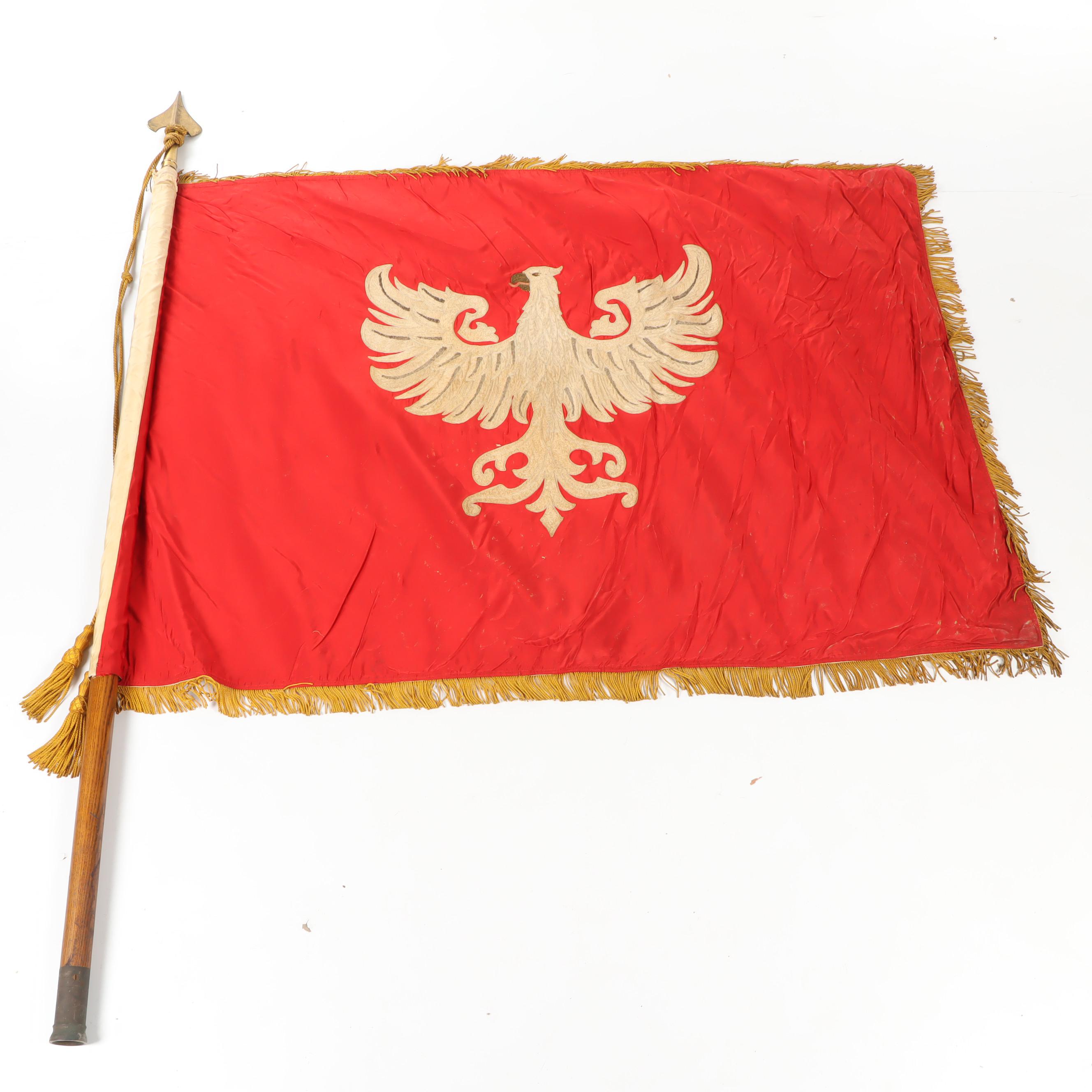 Pre-World War II Polish Boy Scout Troop Flag