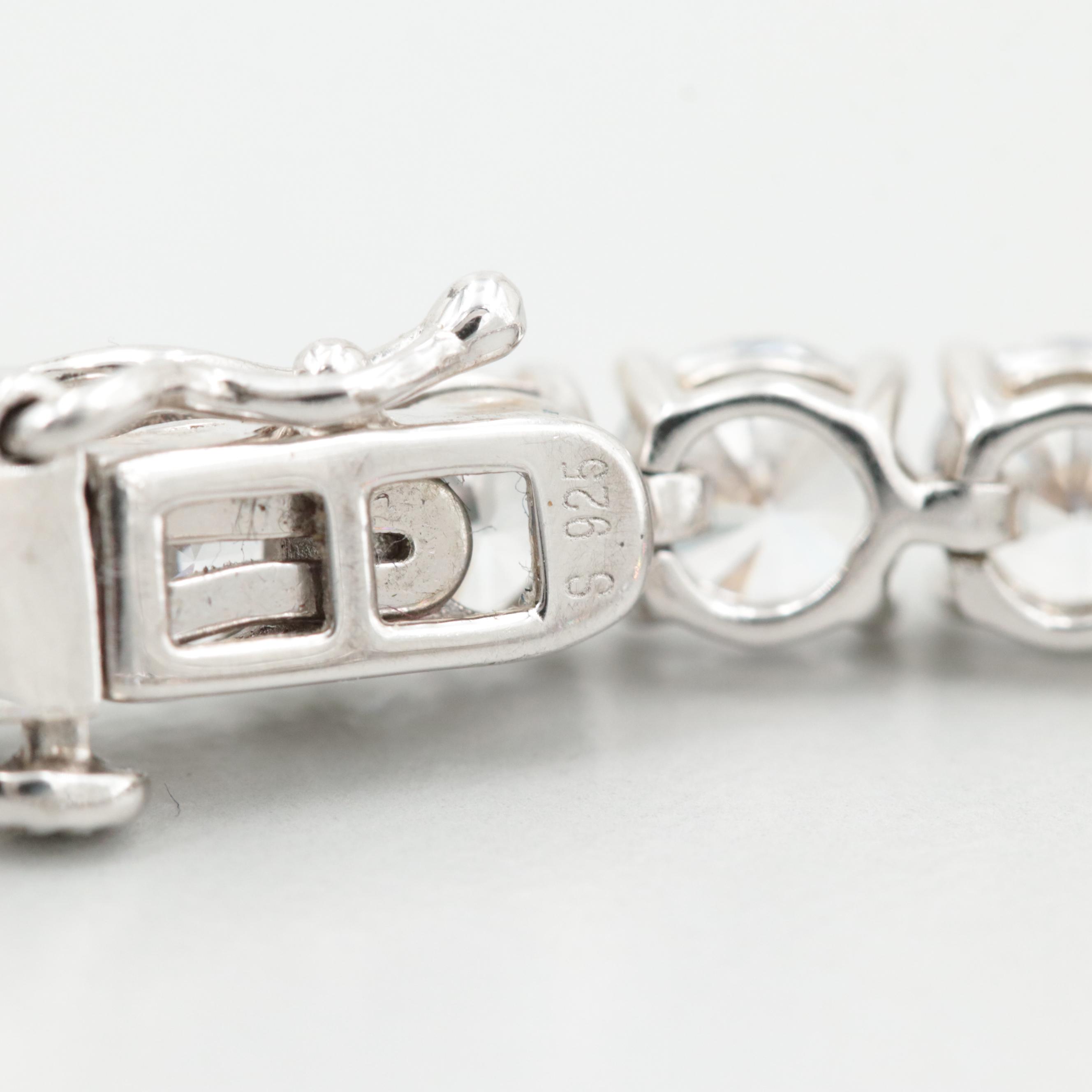 Sterling Silver Cubic Zirconia Tennis Bracelet