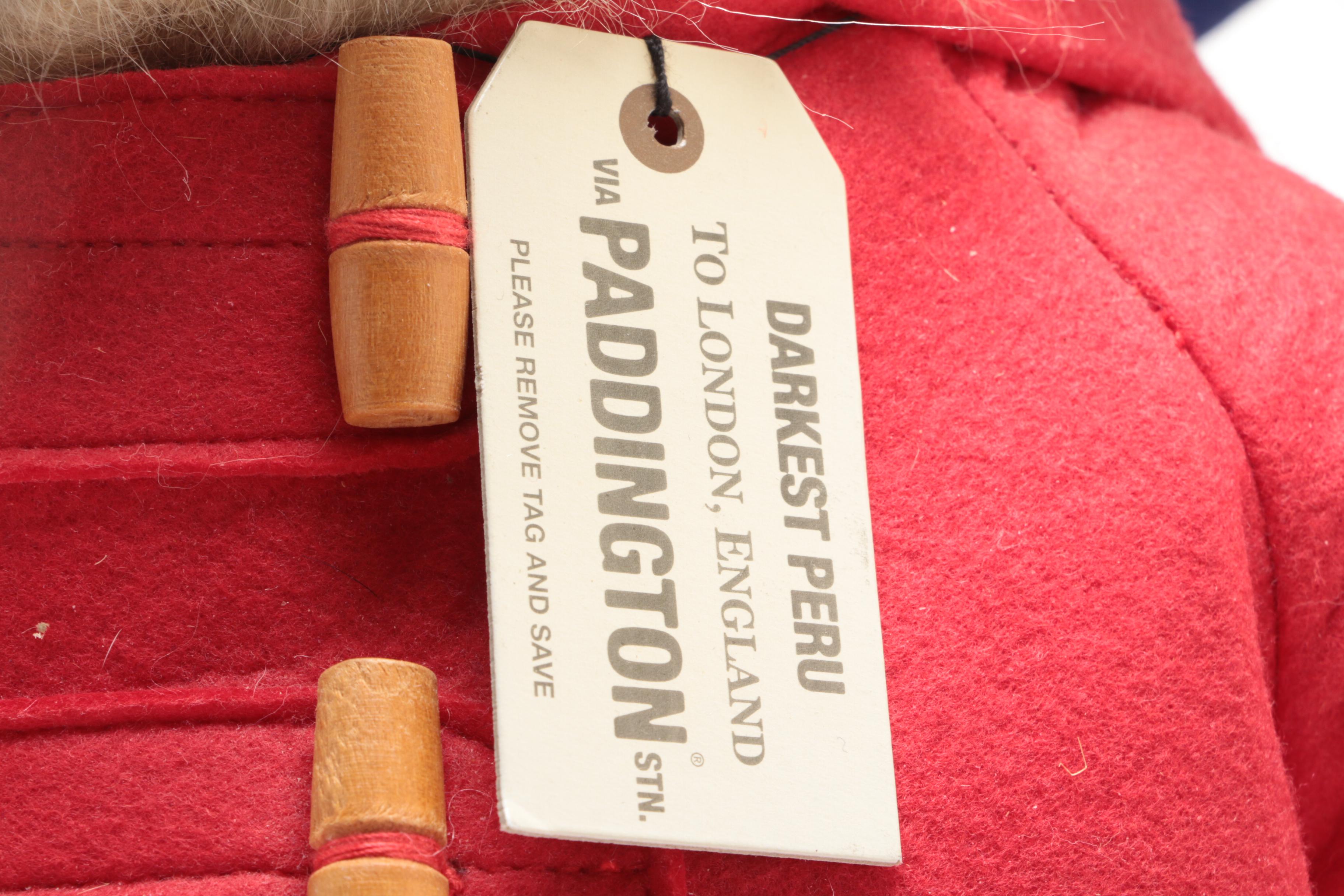 Eden "Paddington Bear" Plush Toy with "Pluto" and Frisch's "Big Boy" Piggy Banks