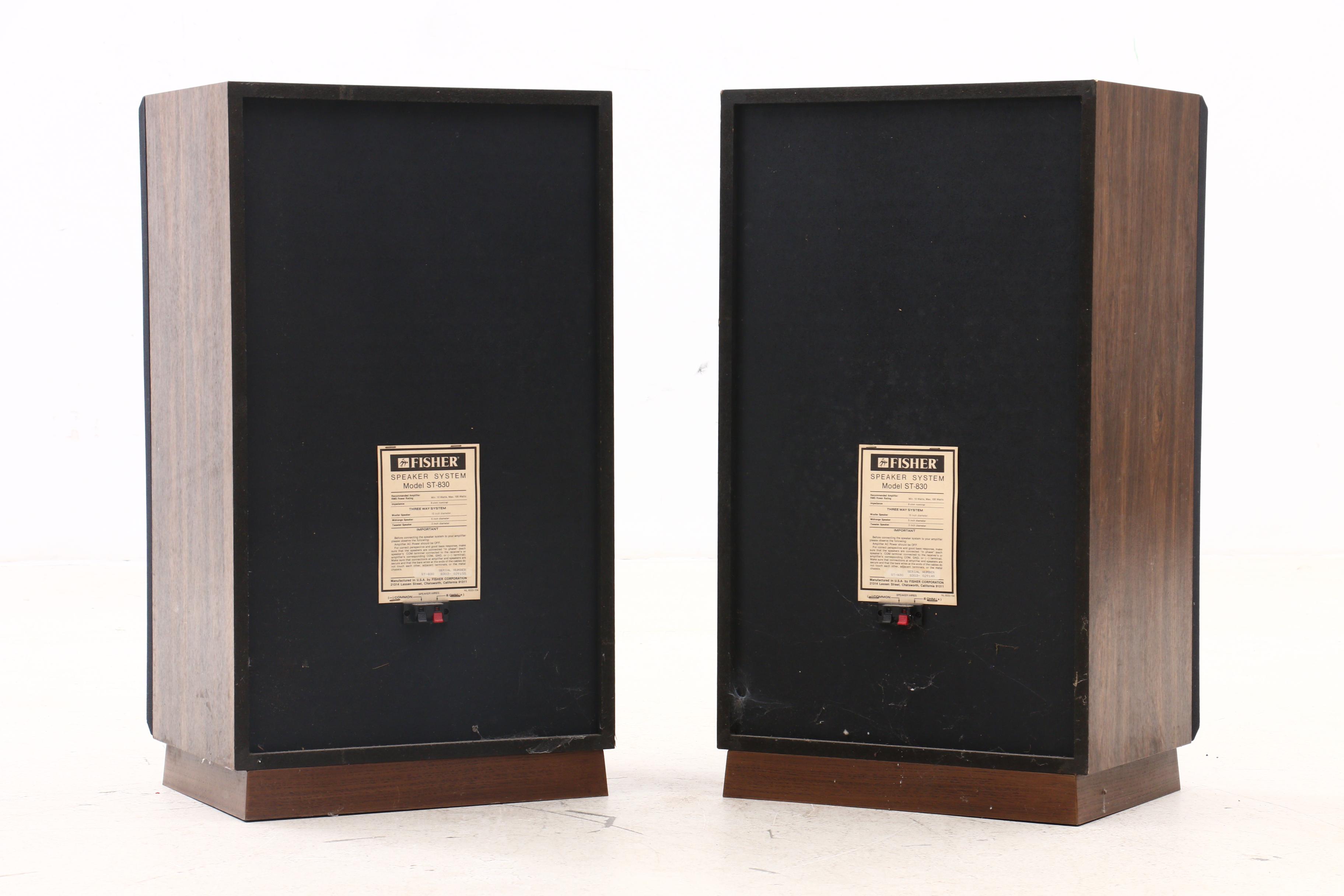 Fisher ST-830 Speakers